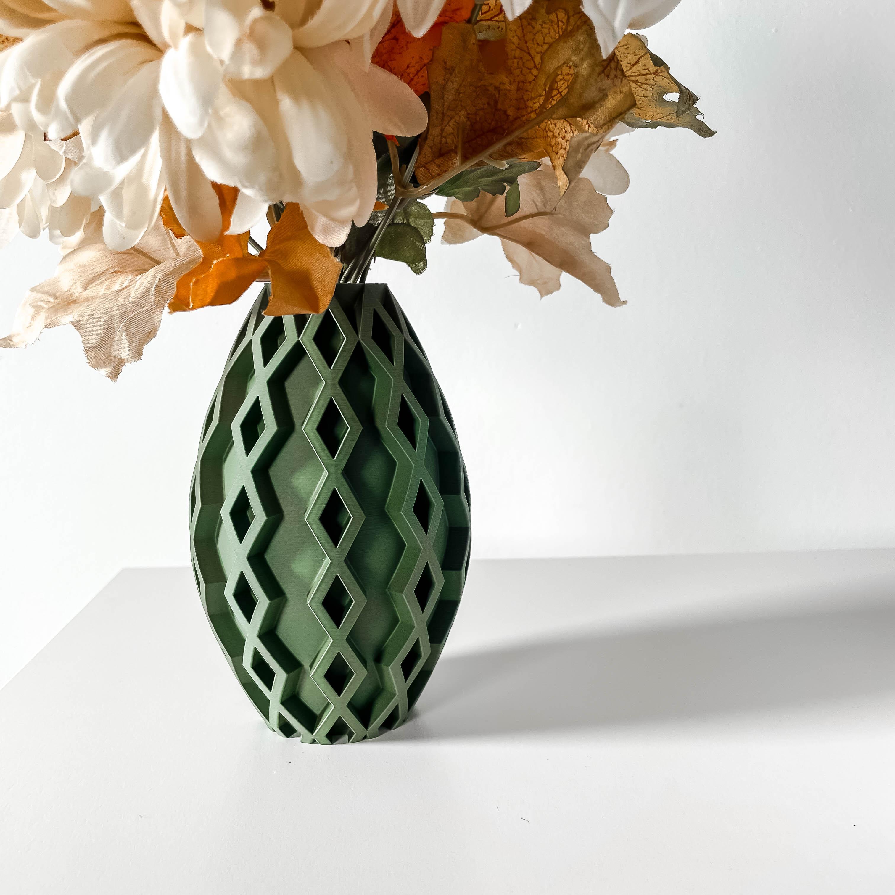 The Sumi Vase, Modern and Unique Home Decor for Dried and Preserved Flower Arrangement  | STL File 3d model
