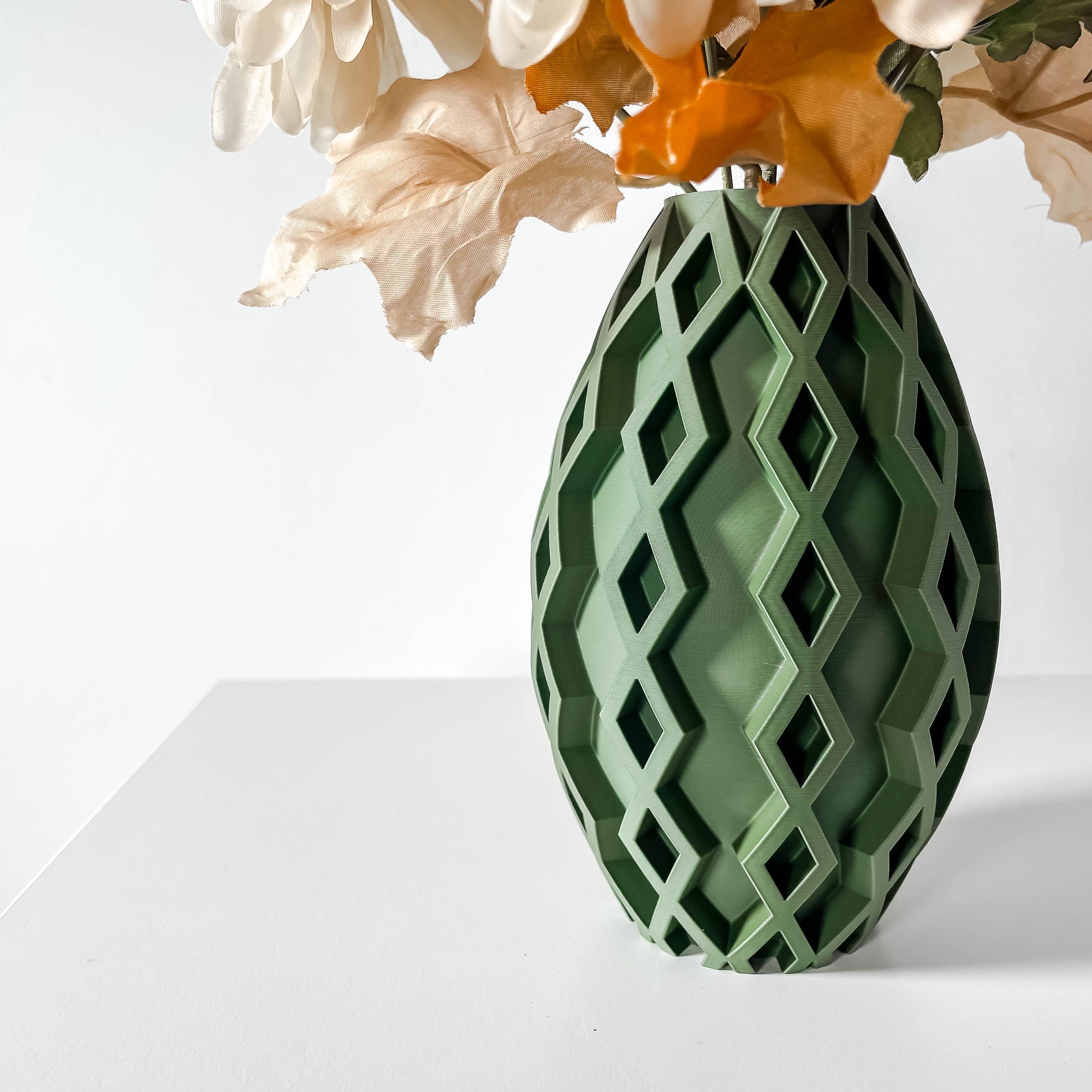 The Sumi Vase, Modern and Unique Home Decor for Dried and Preserved Flower Arrangement  | STL File 3d model