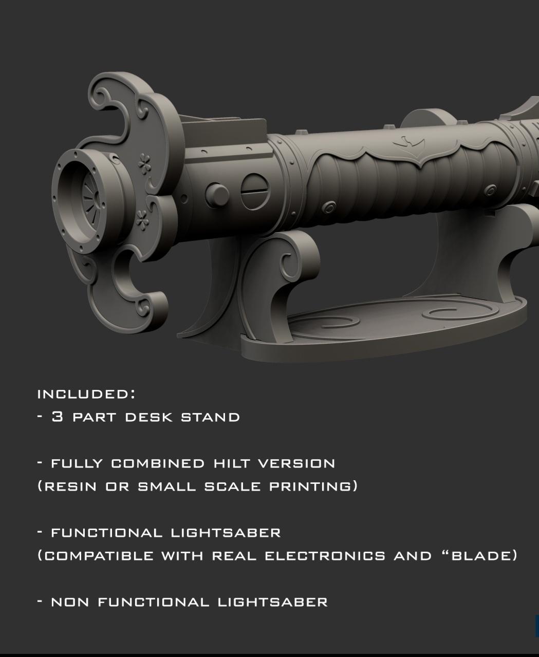 Family Heirloom lightsaber - functional 3d model