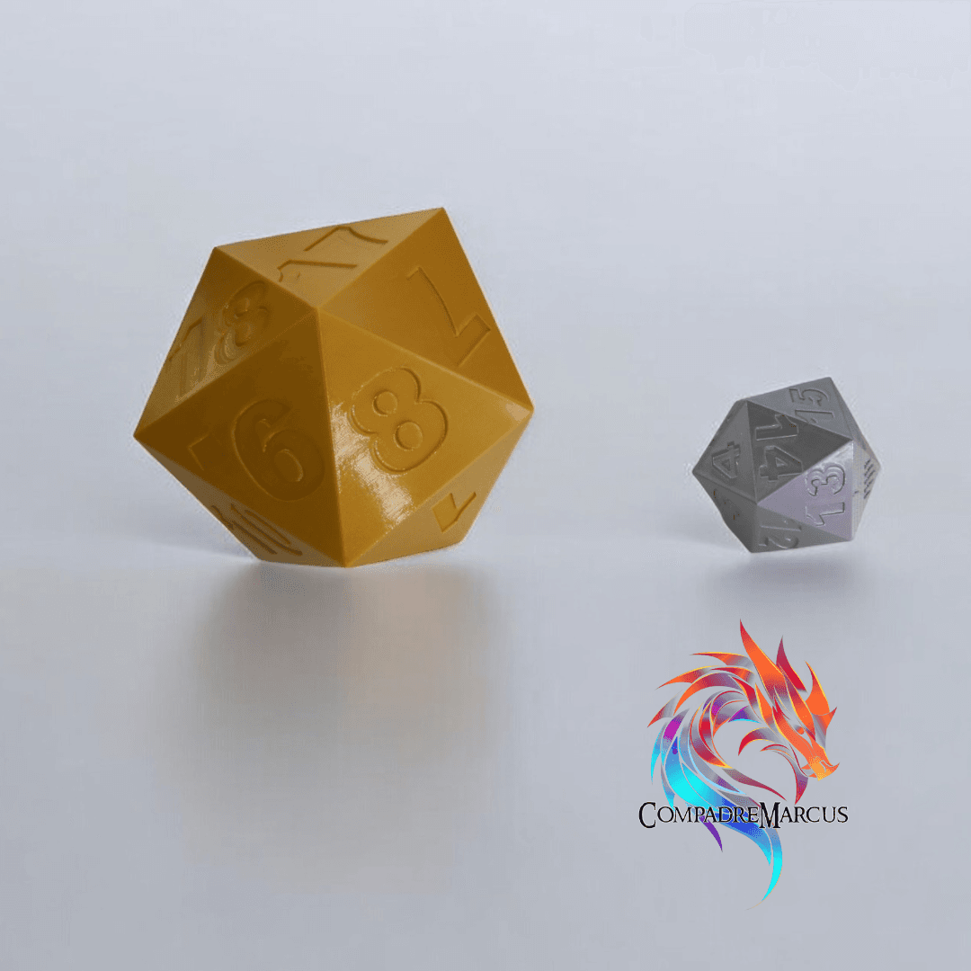 MTG life counter dice / Set of 2 / No supports needed 3d model