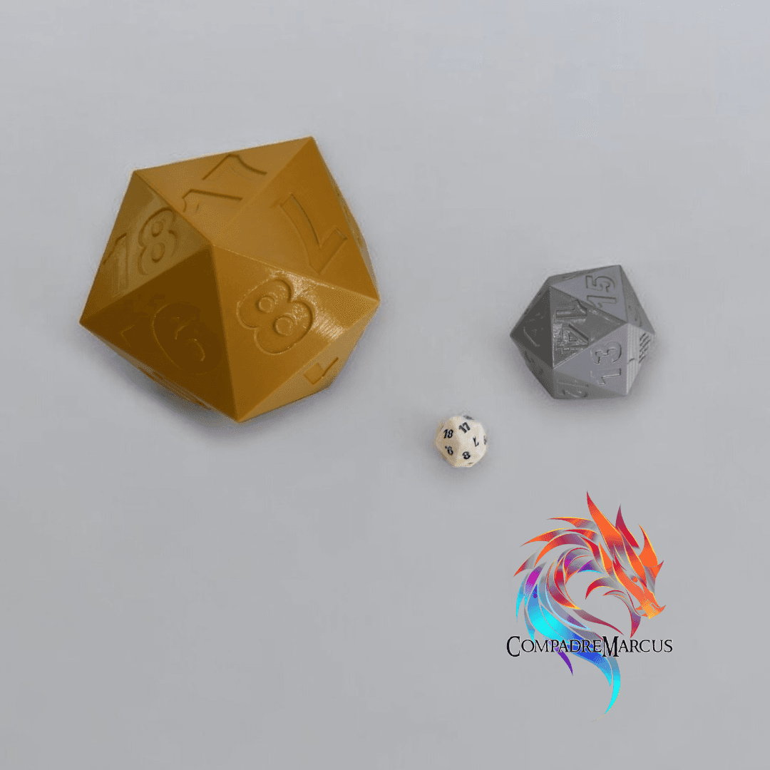 MTG life counter dice set of 2 3d model