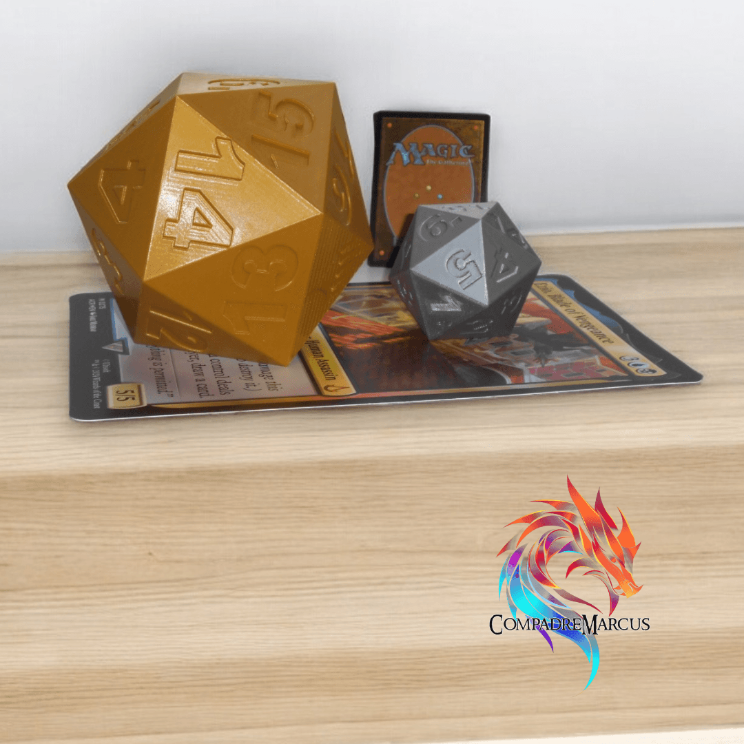 MTG life counter dice / Set of 2 / No supports needed 3d model