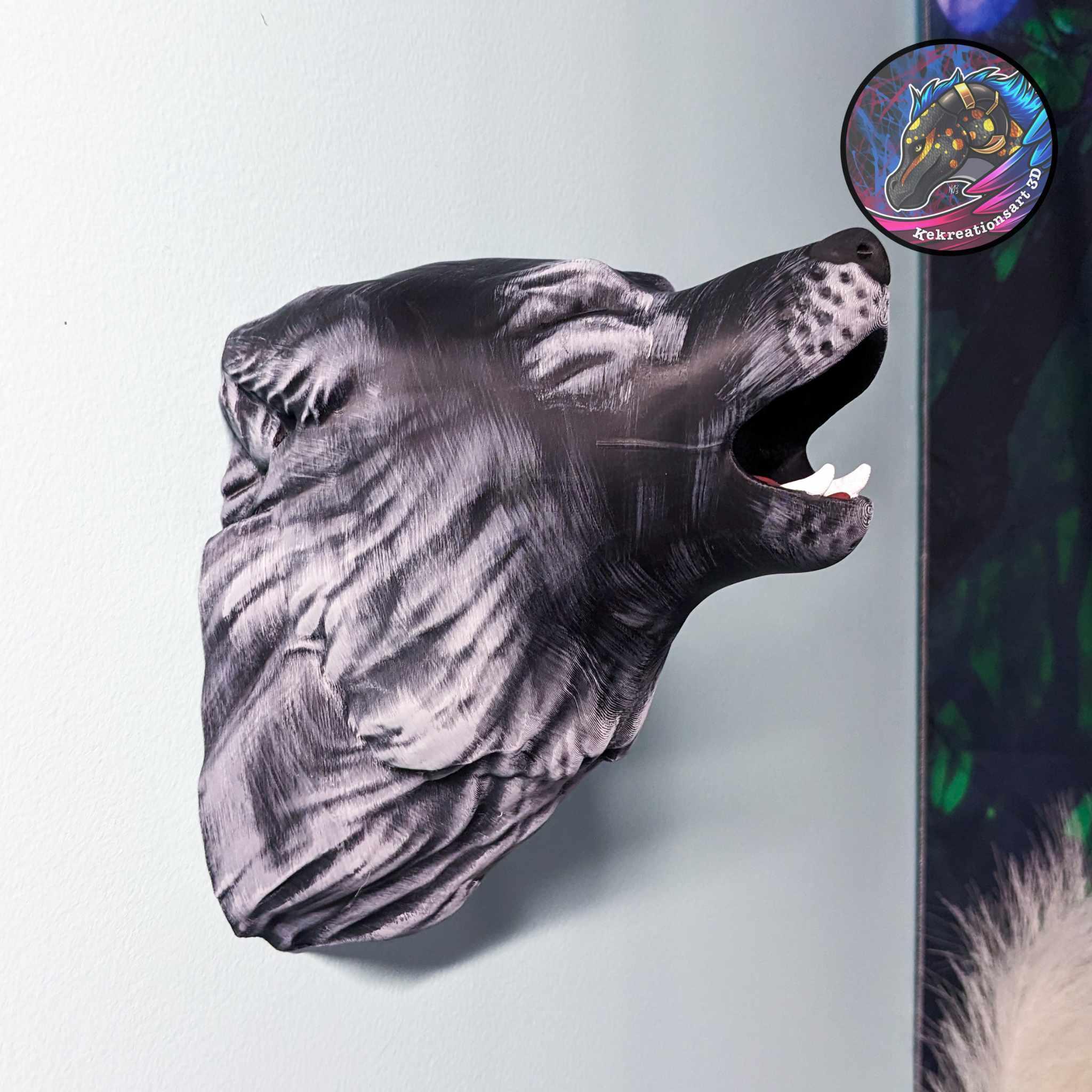 Wolf Head Decor and Wall Mount 3d model
