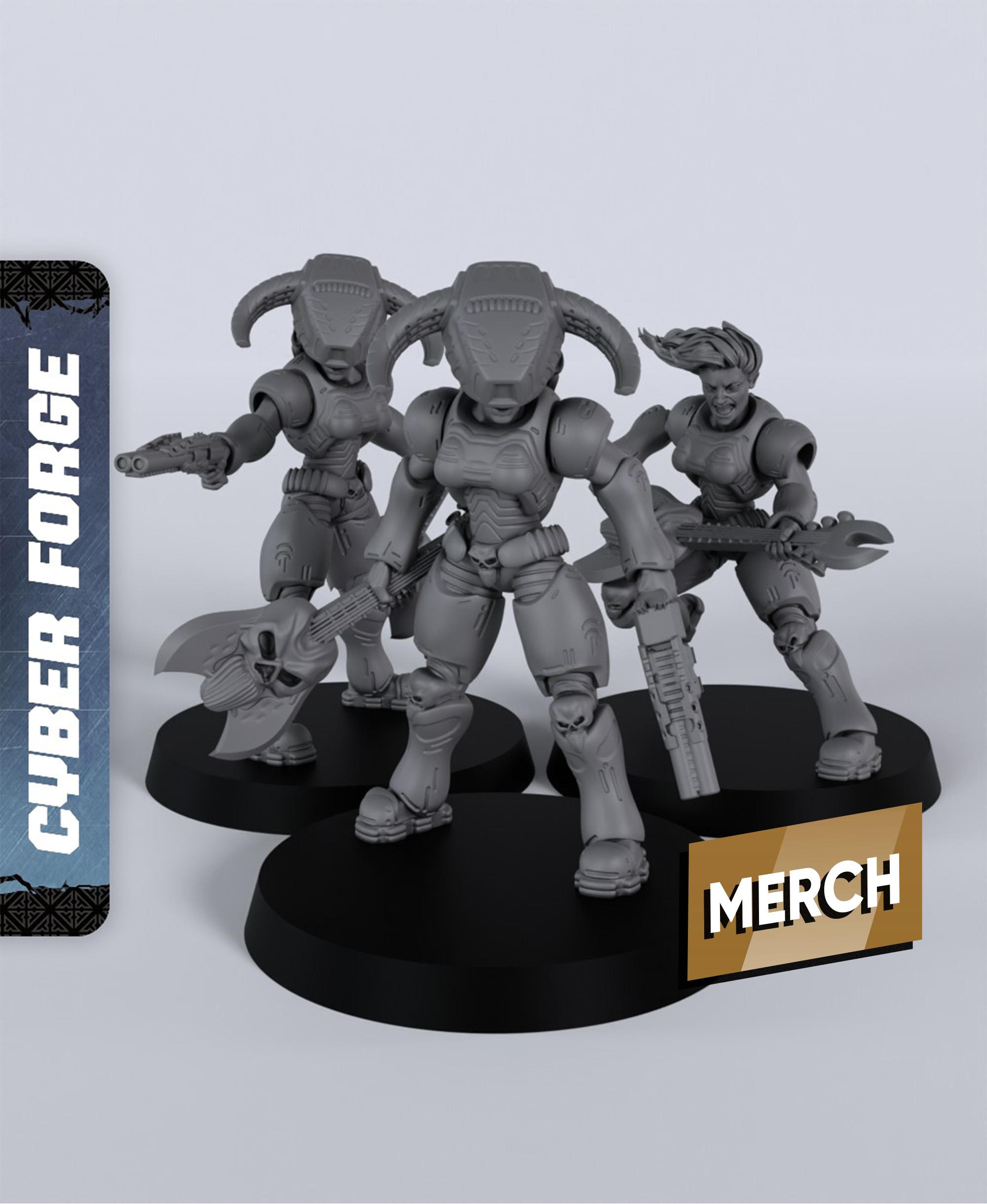 Hell Keepers - With Free Cyberpunk Warhammer - 40k Sci-Fi Gift Ideas for RPG and Wargamers 3d model