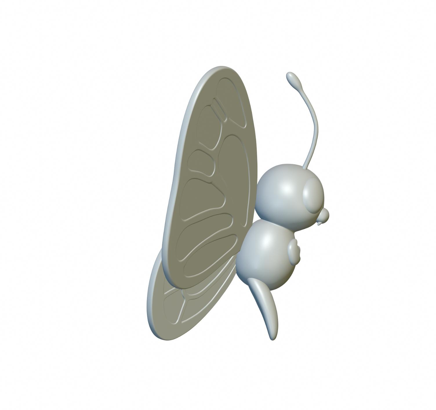 Pokemon Butterfree #12 - Optimized for 3D Printing 3d model