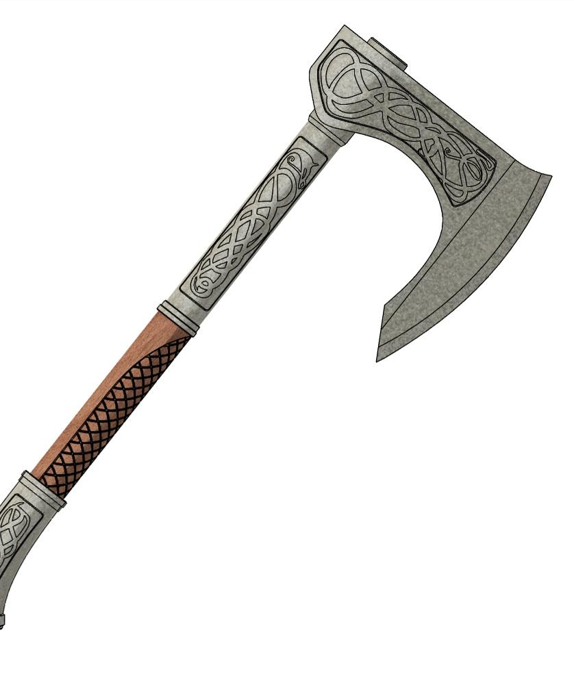 Assassins Creed Valhalla Axe 3d model