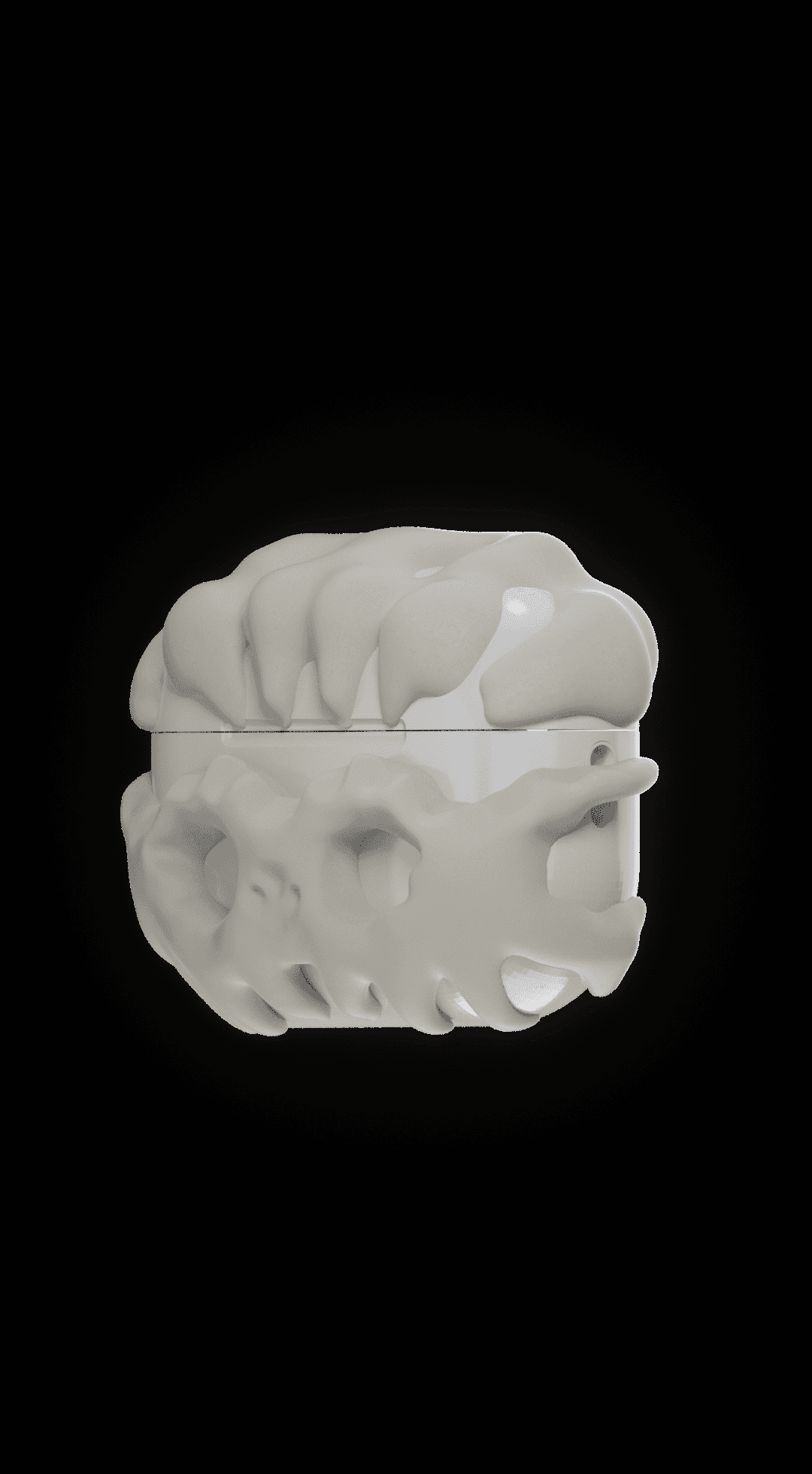 SKULL CAGE AIRPODS PRO 1/2 CASE 3d model