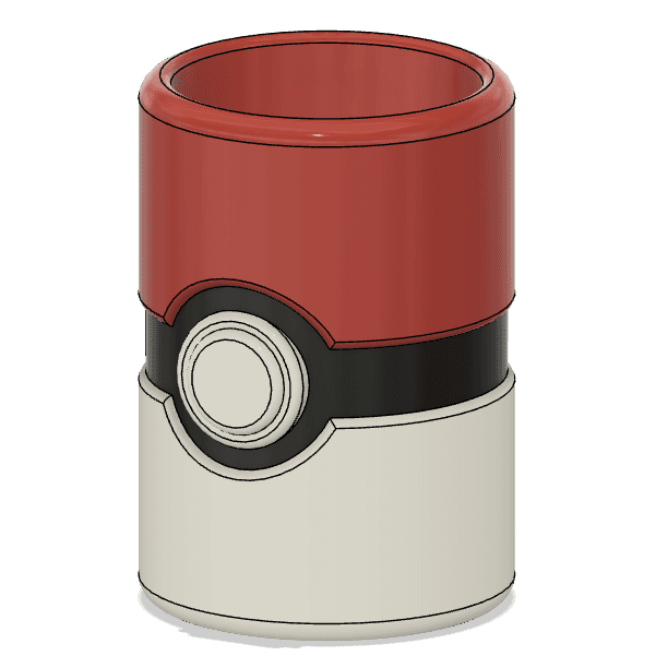 New Pokeball Can Cup Solid 3d model