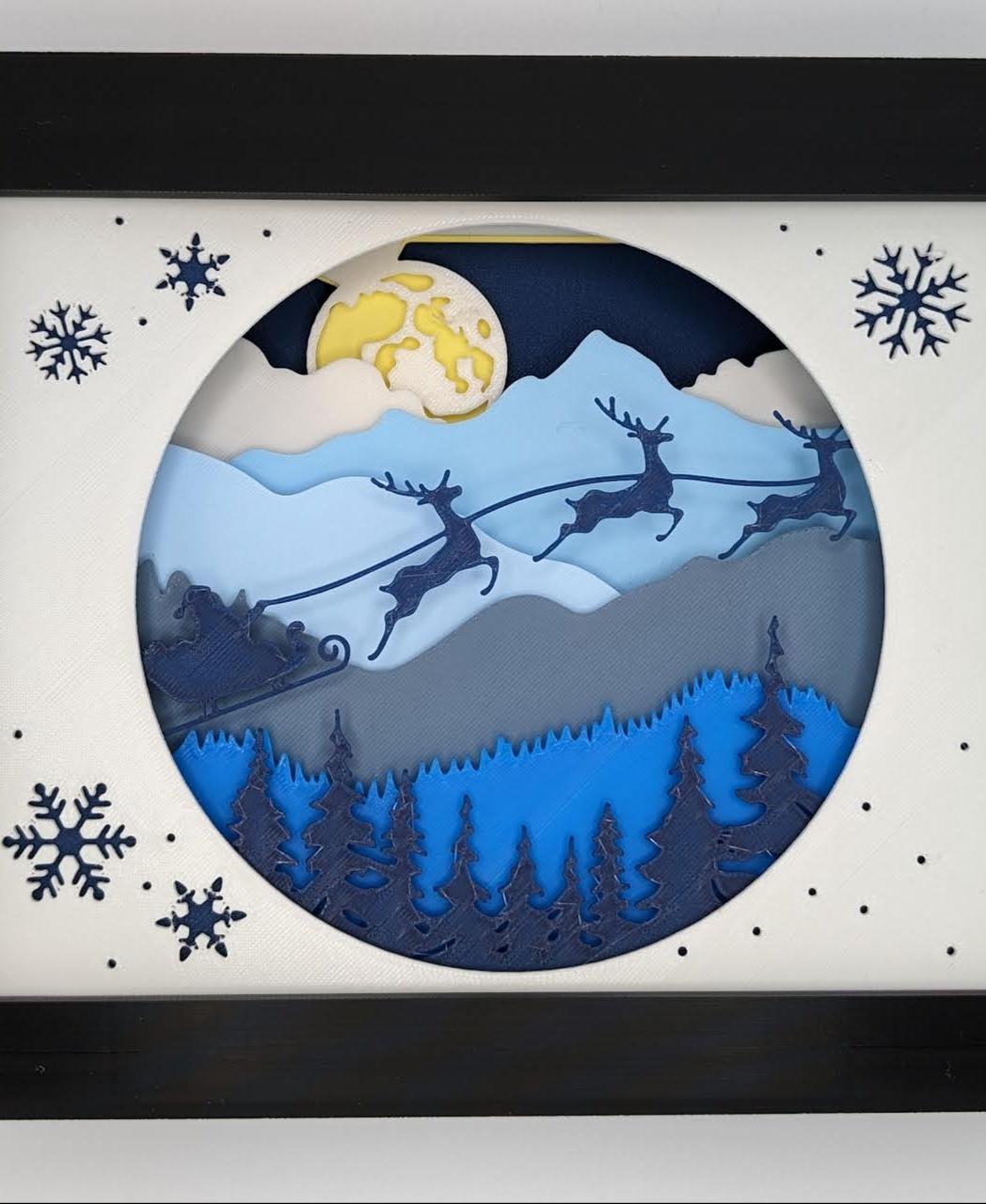 The Starry Night Shadow Box - 3D model by TheCraftyMaker on Thangs