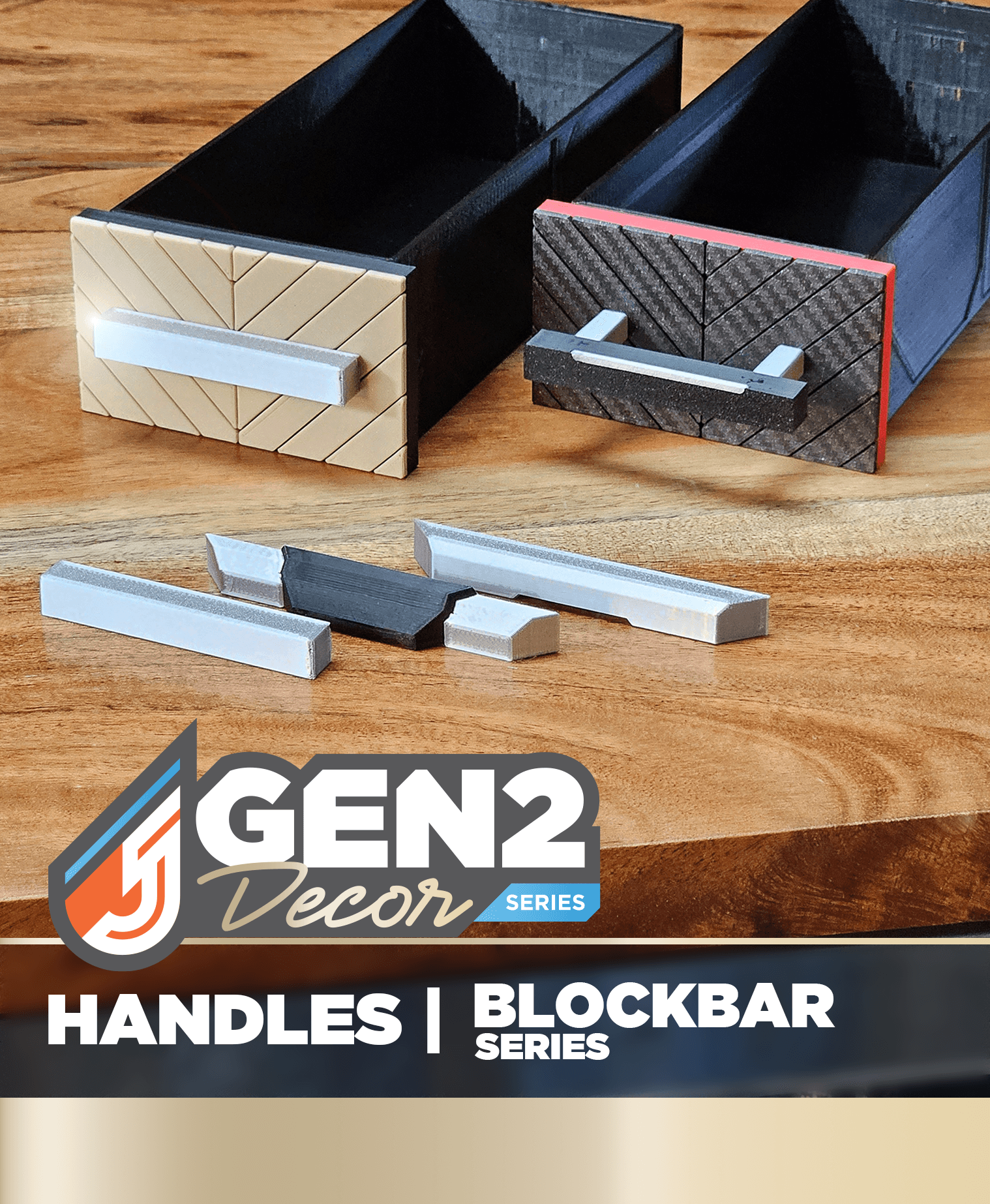 GEN2 Decor - Handles - BlockBar 3d model