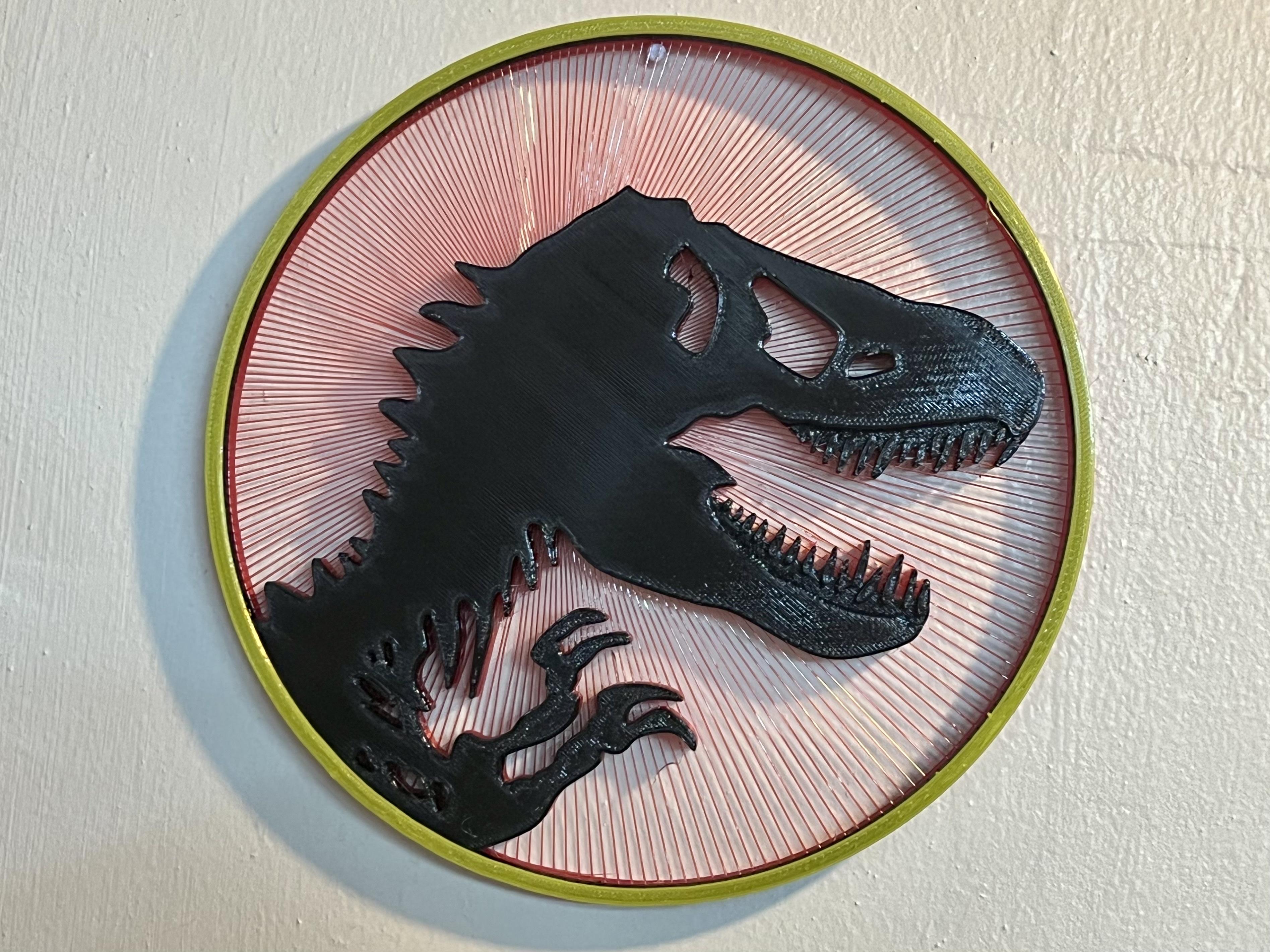 Jurassic Park String Art 3d model