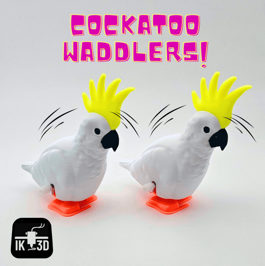 Waddlers - Cockatoo / 3MF Included 3d model