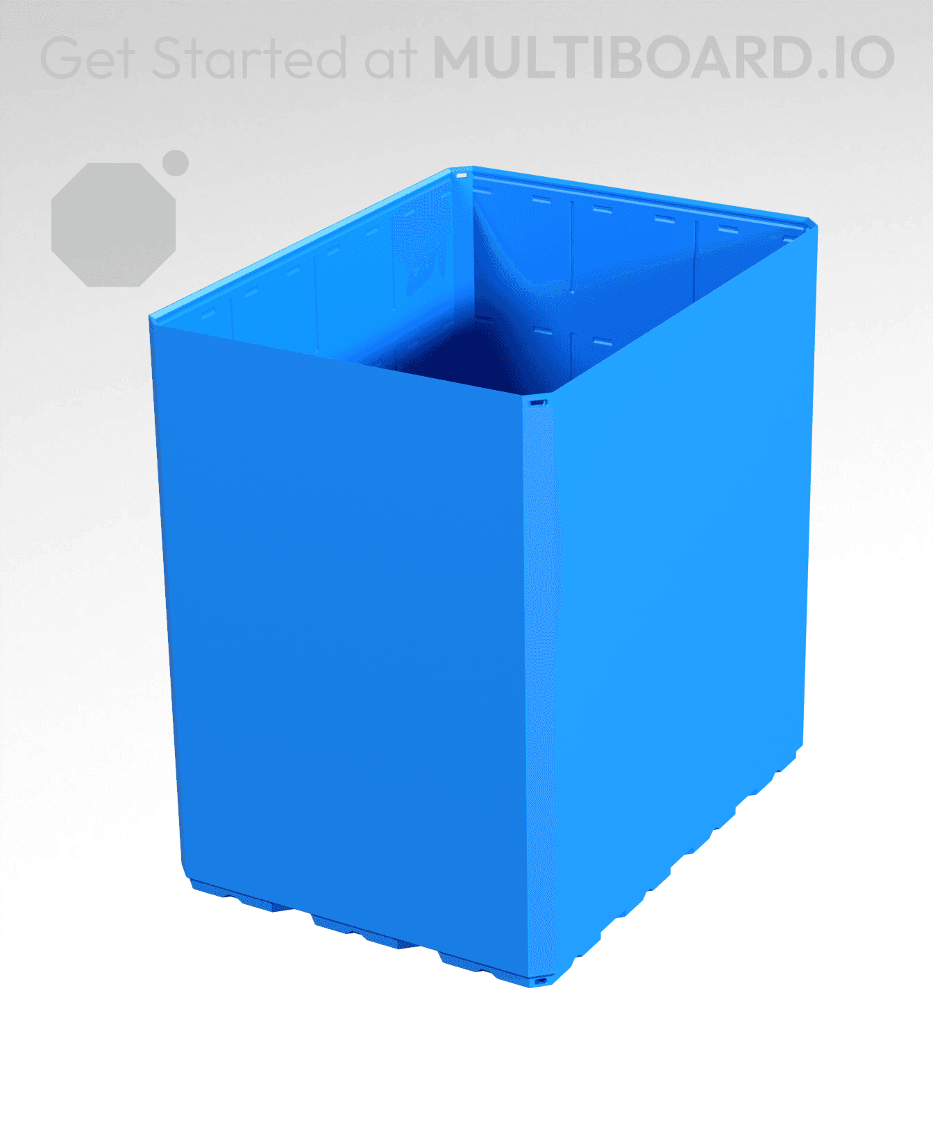 3x4x4 - Simple Walls - Multibin Shell 3d model