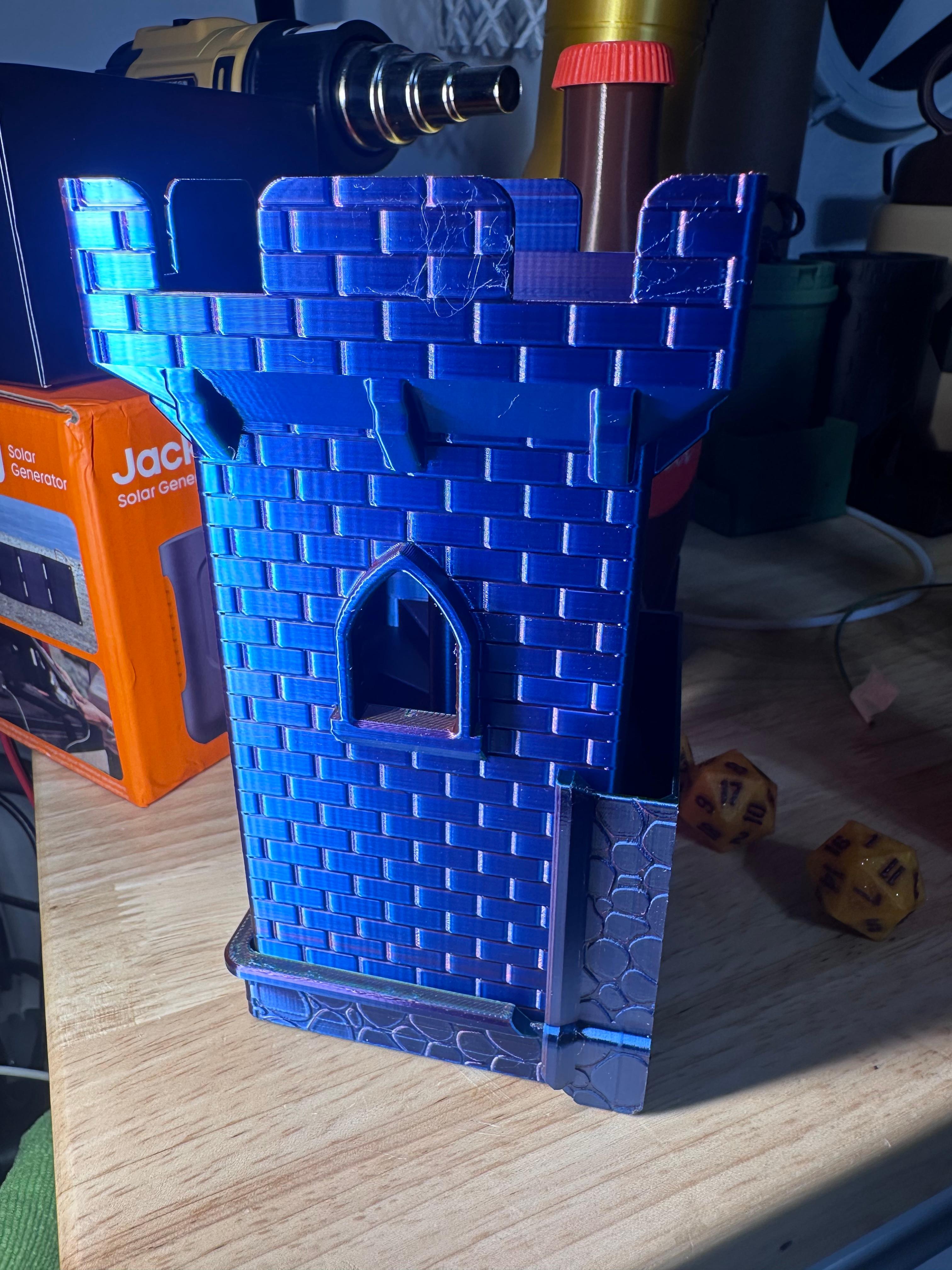 ROOK PORTABLE DICE TOWER FOR GAME NIGHT. LIGHTWEIGHT, FUN, DUNGEONS AND DRAGONS, WARCRAFT 3d model