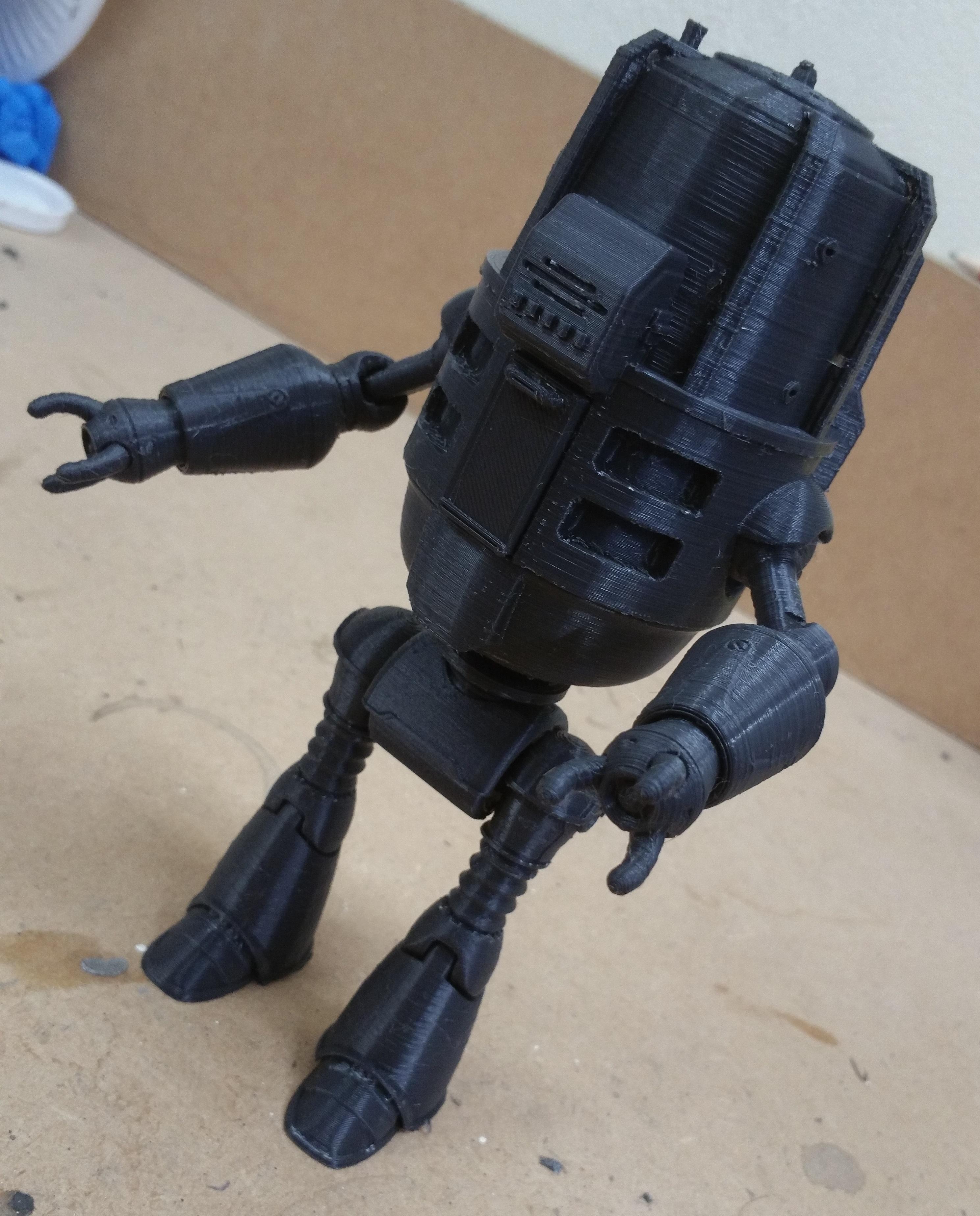 Fallout 4 inspired Buddy Protectron Posable Action Figure 3d model