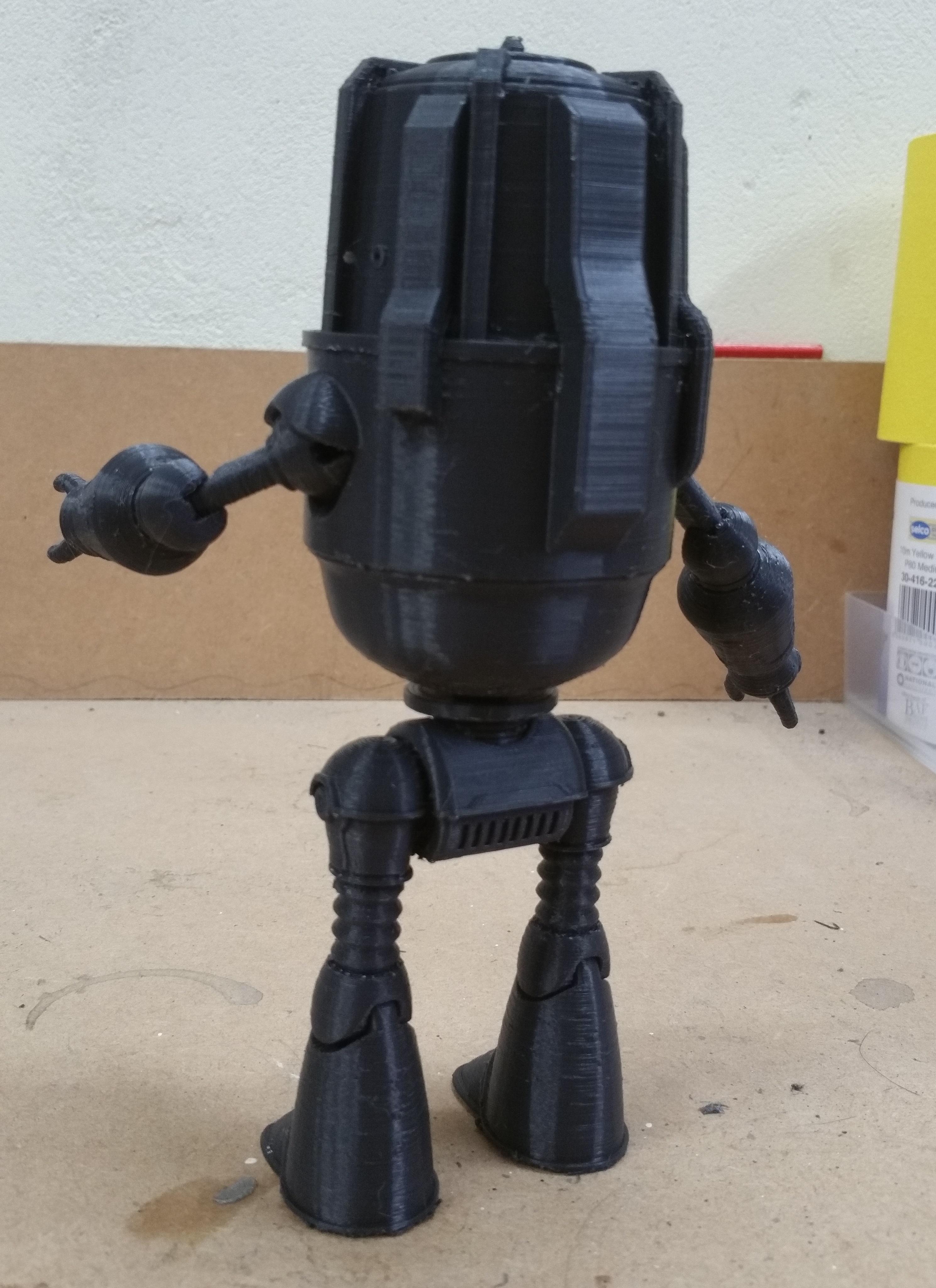 Fallout 4 inspired Buddy Protectron Posable Action Figure 3d model