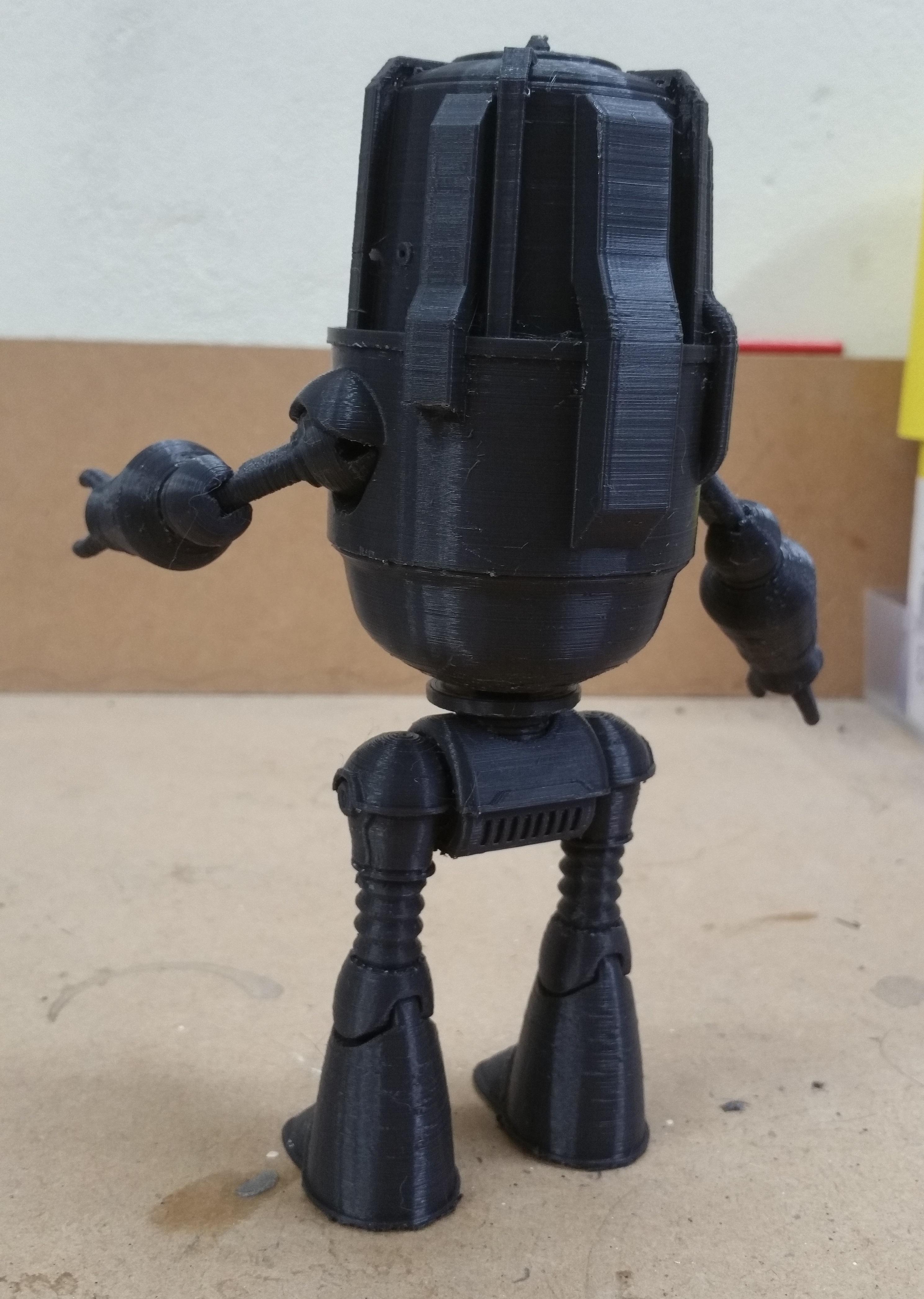 Fallout 4 inspired Buddy Protectron Posable Action Figure 3d model