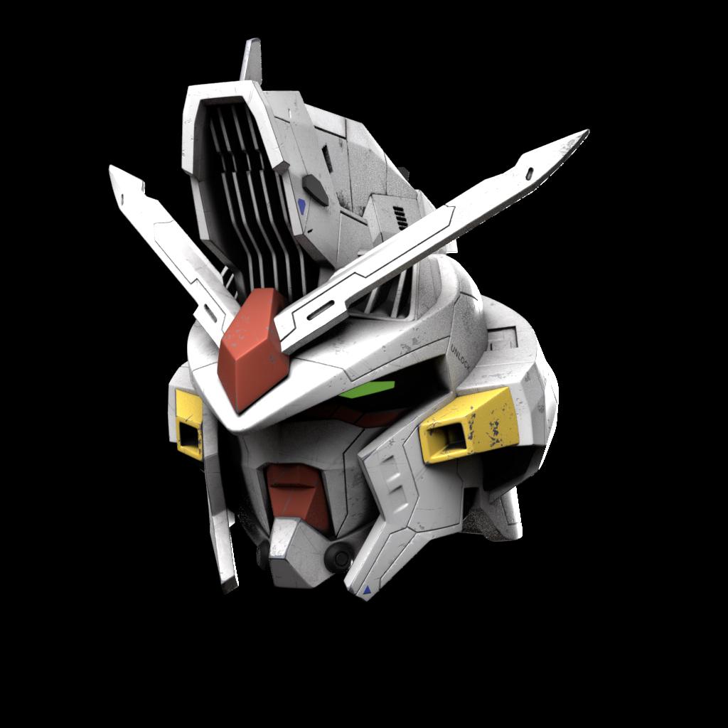 Gundam GP02 Helmet 3d model