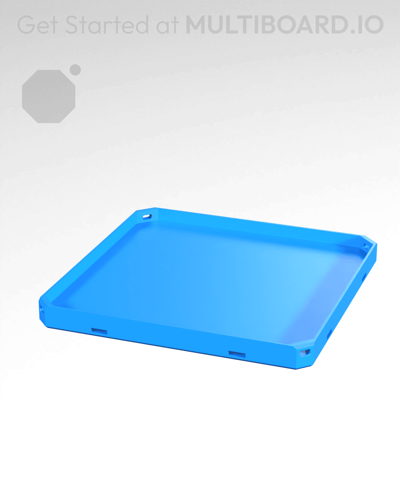 2x2 - Horizontal Bin Tray 3d model