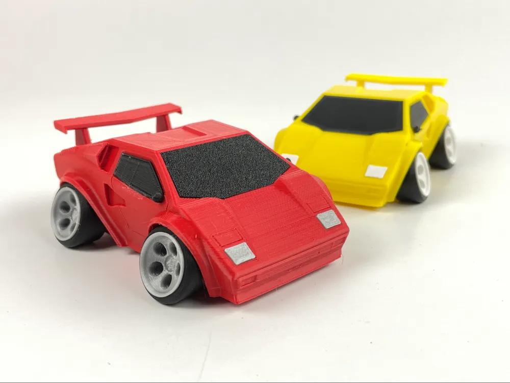 Tooned LAMBO - Model kit 3d model