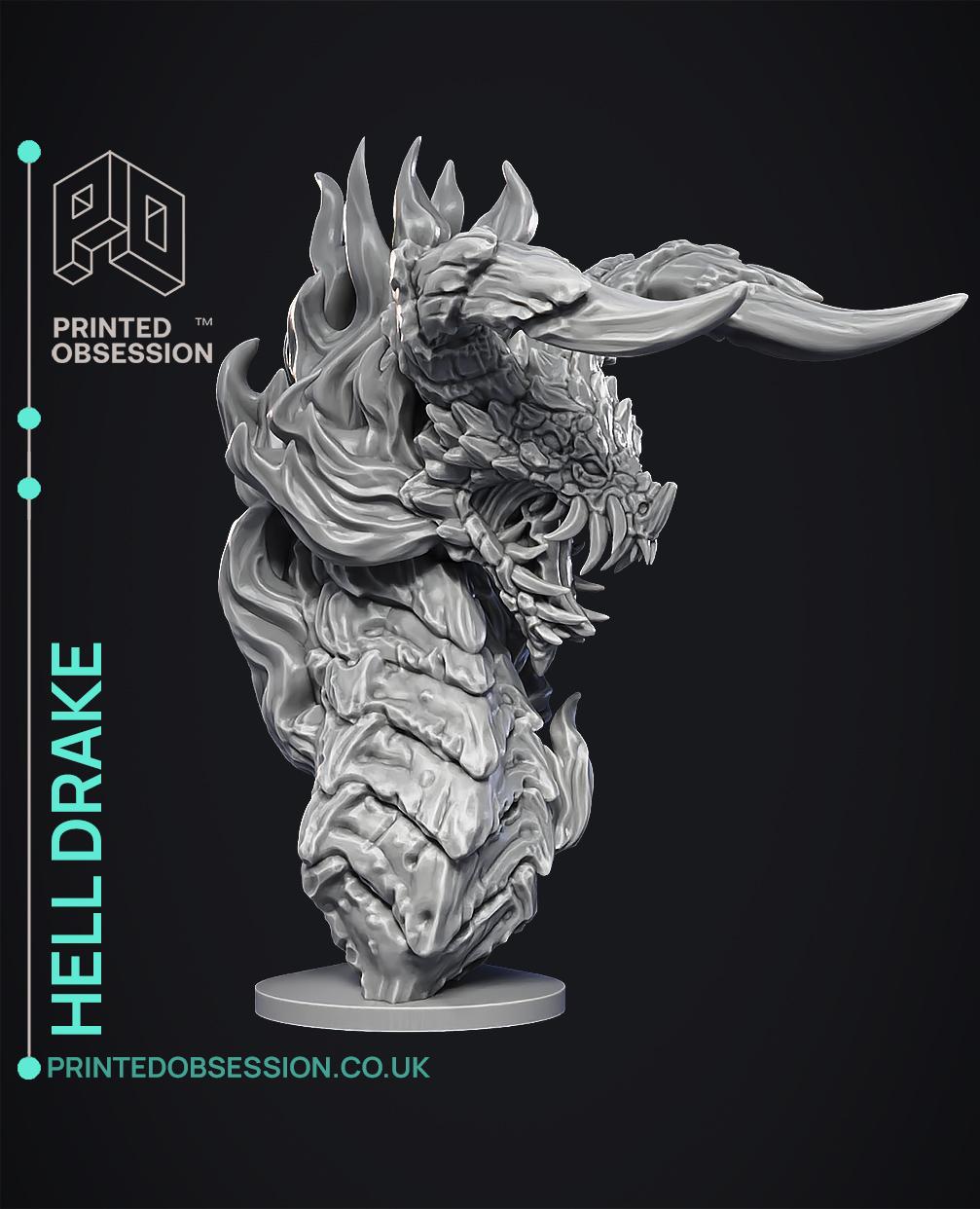 Hell Drake - Dragon Bust 3d model