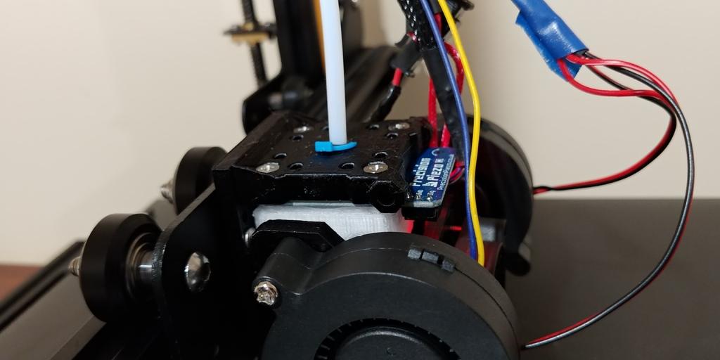 Precision Piezo Orion Mount for CR-10 with E3D v6/Volcano with module mounting design for fans. 3d model