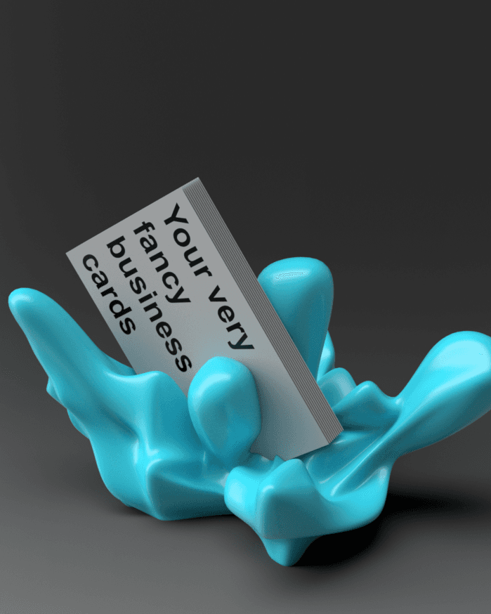 Splash Business Card Holder 3d model