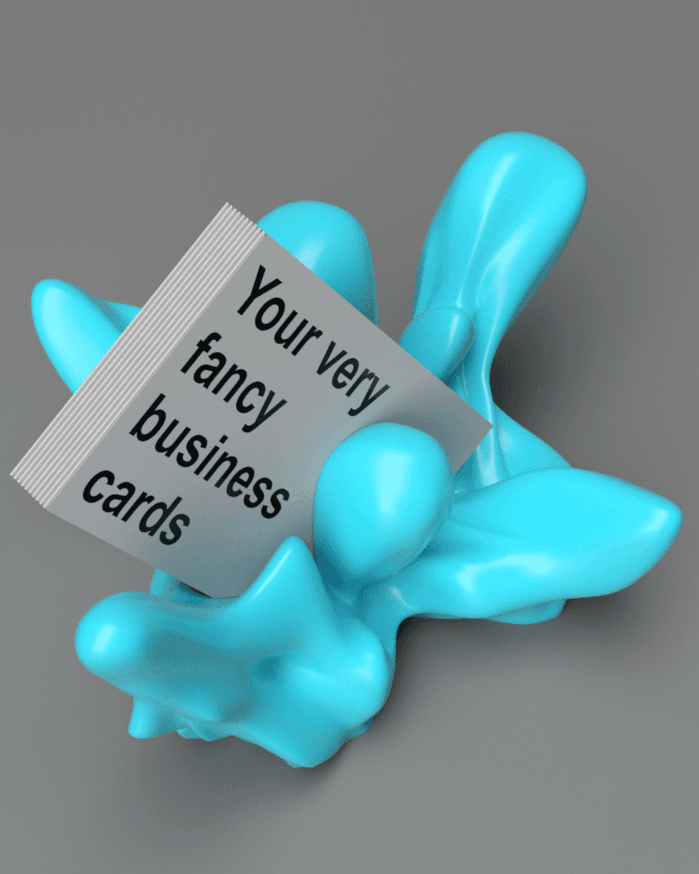 Splash Business Card Holder 3d model