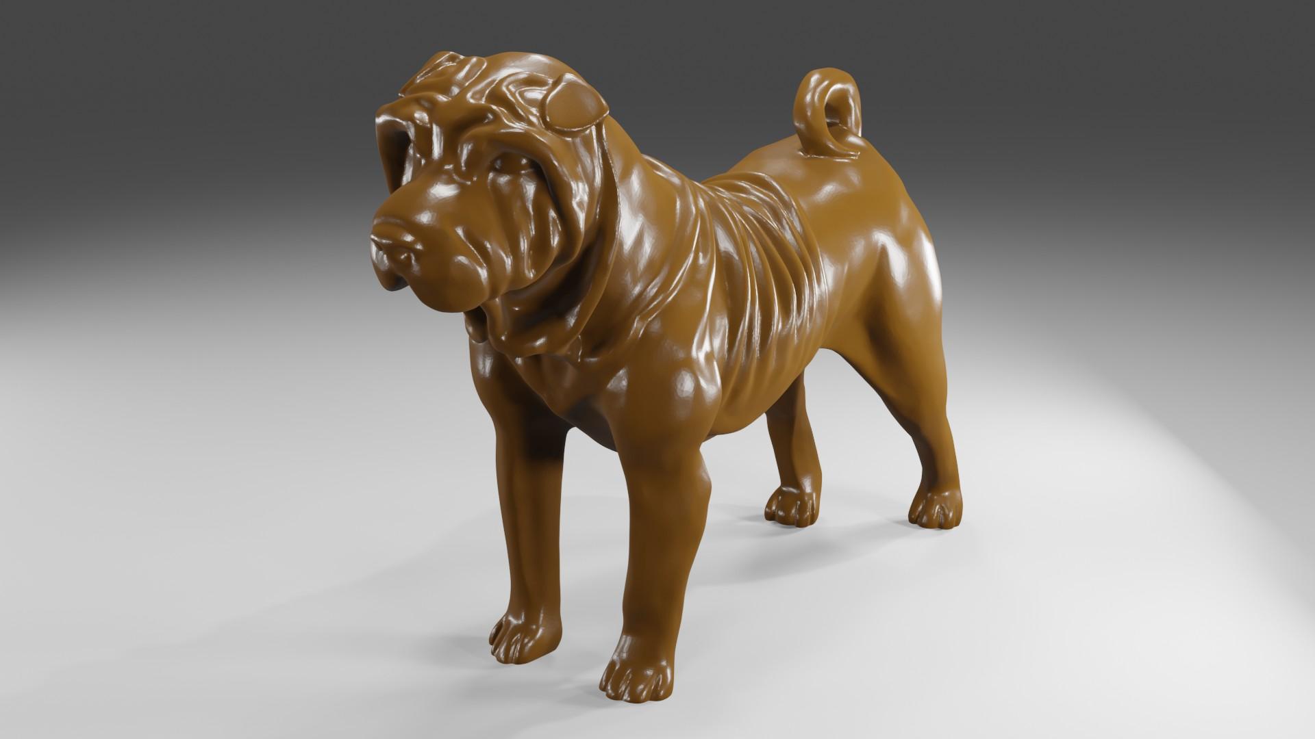 Shar-Peï 3d model