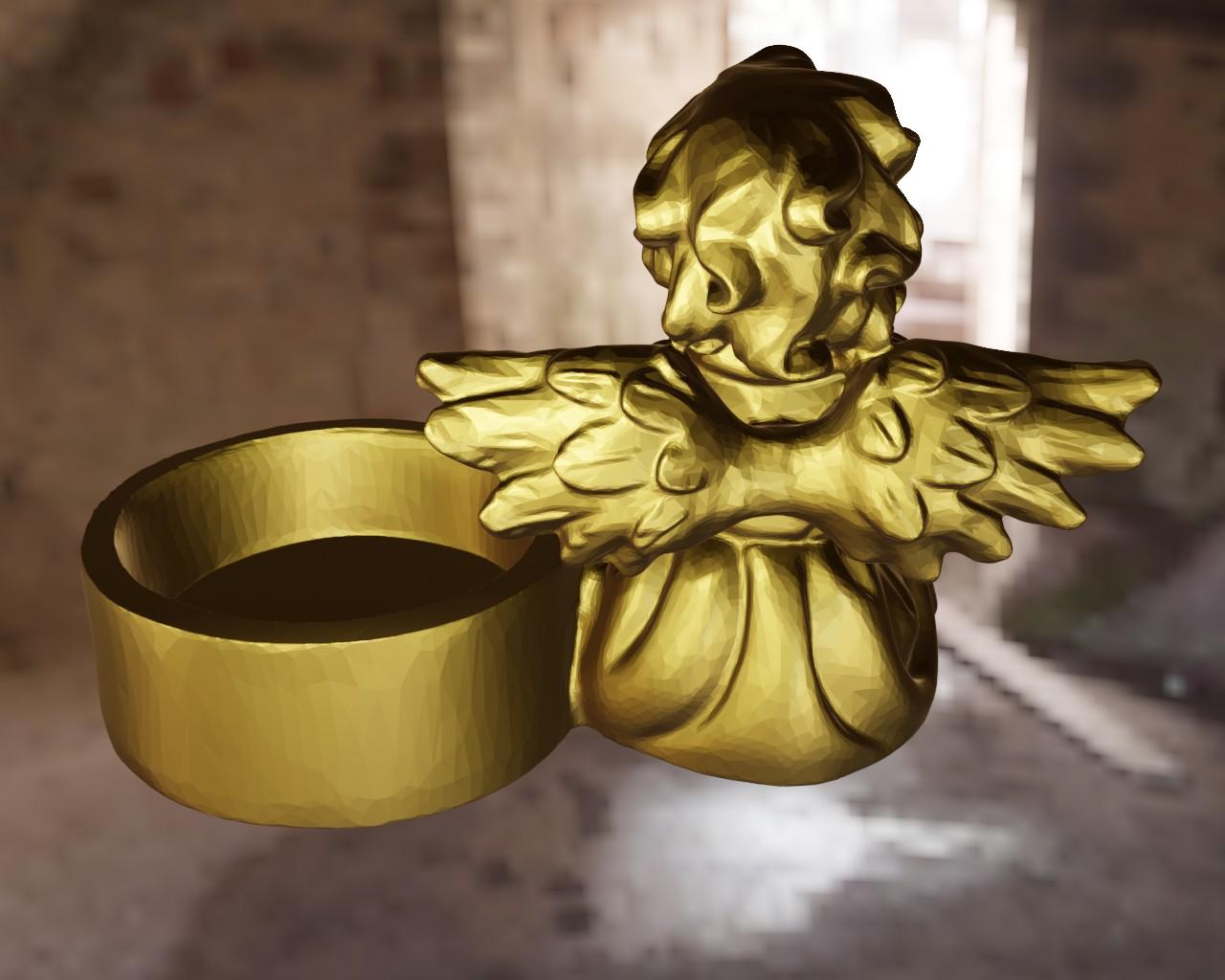 Angel Candle 3d model