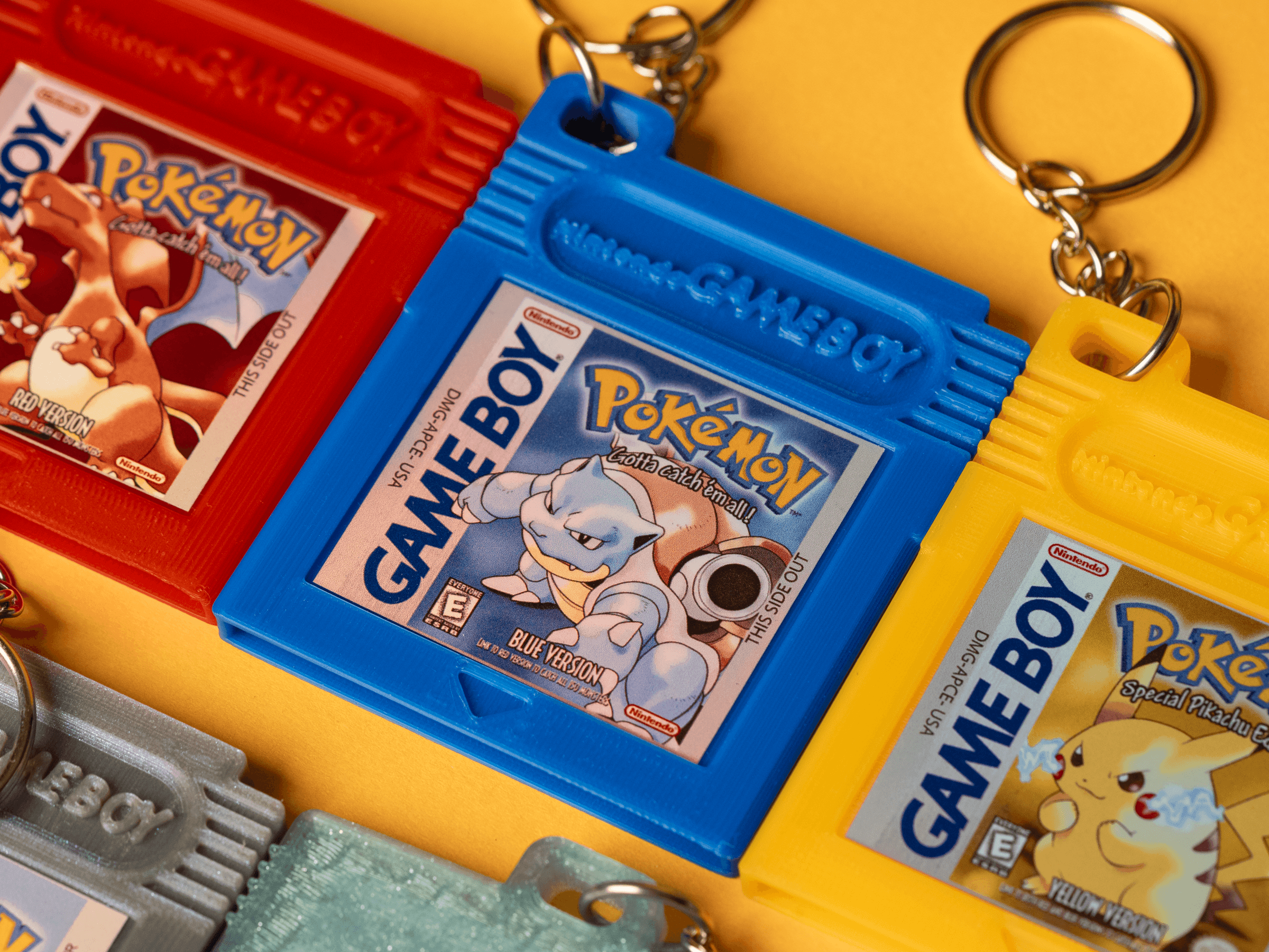 Gameboy and GB Color Cartridges - Keychains and Wall Mountables 3d model