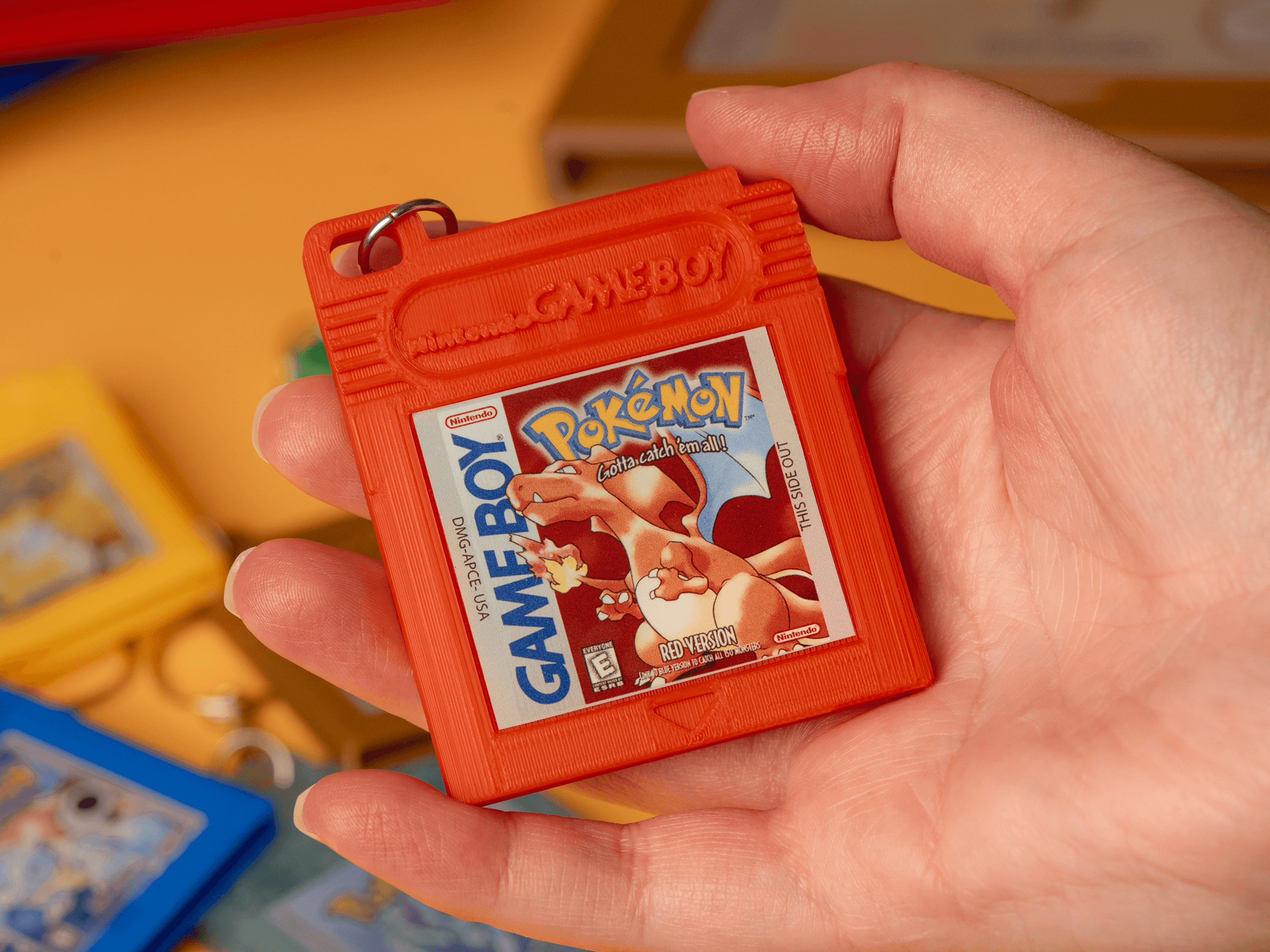 Gameboy and GB Color Cartridges - Keychains and Wall Mountables 3d model