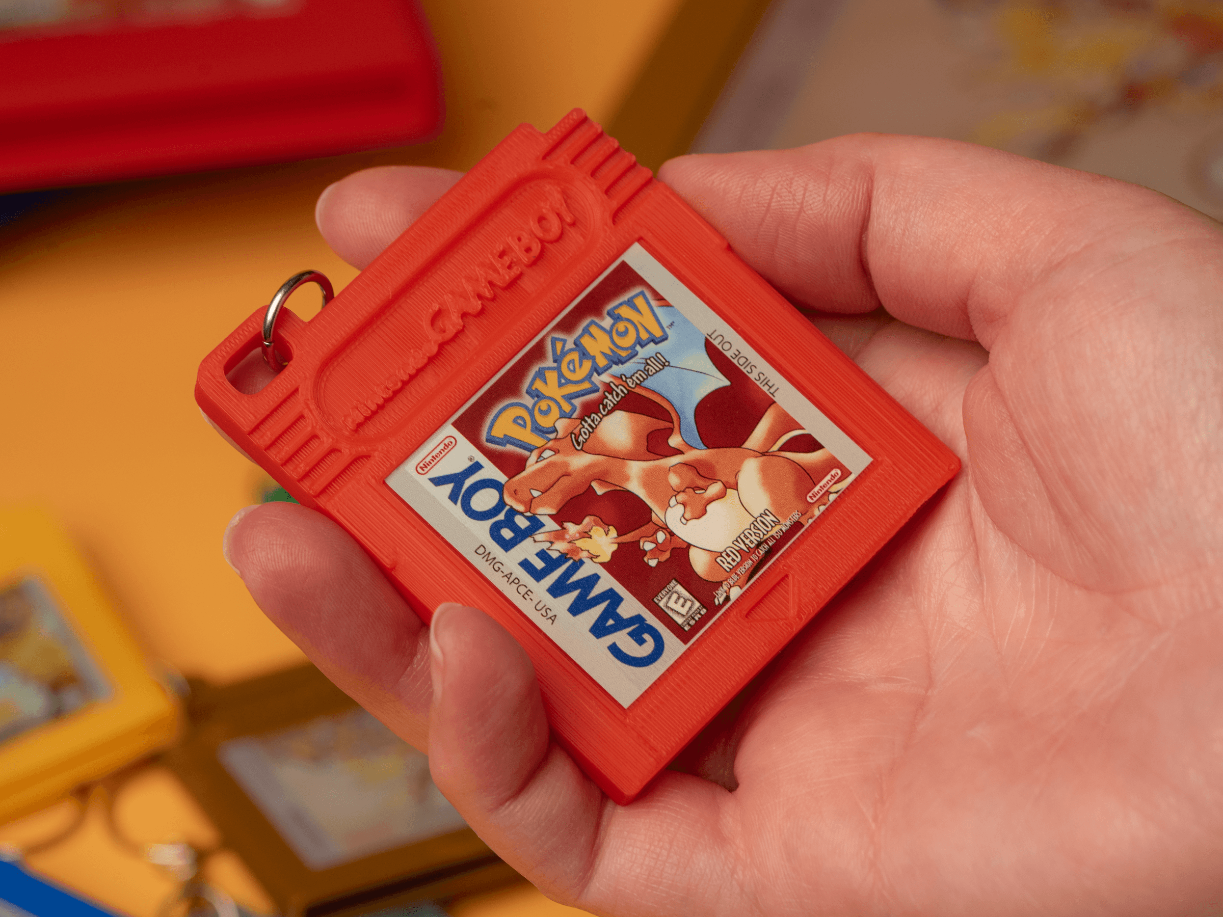 Gameboy and GB Color Cartridges - Keychains and Wall Mountables 3d model