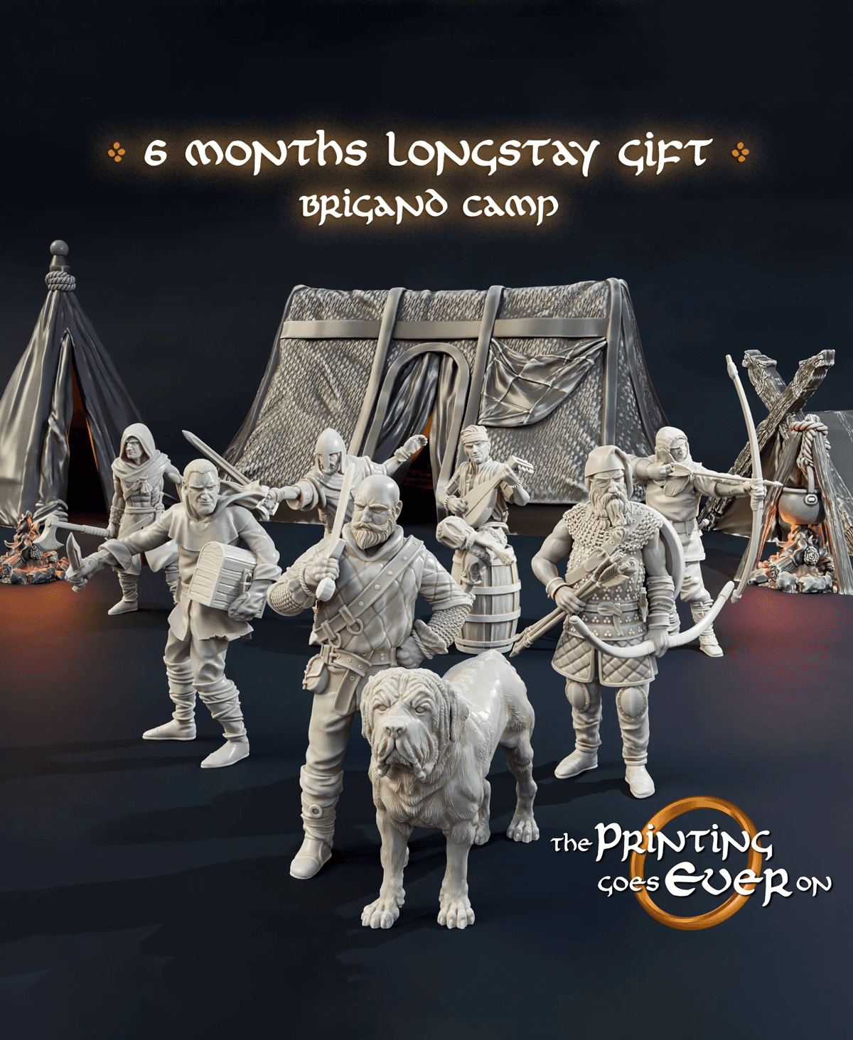 Brigand Camp - Six Month Longstay Gift 3d model