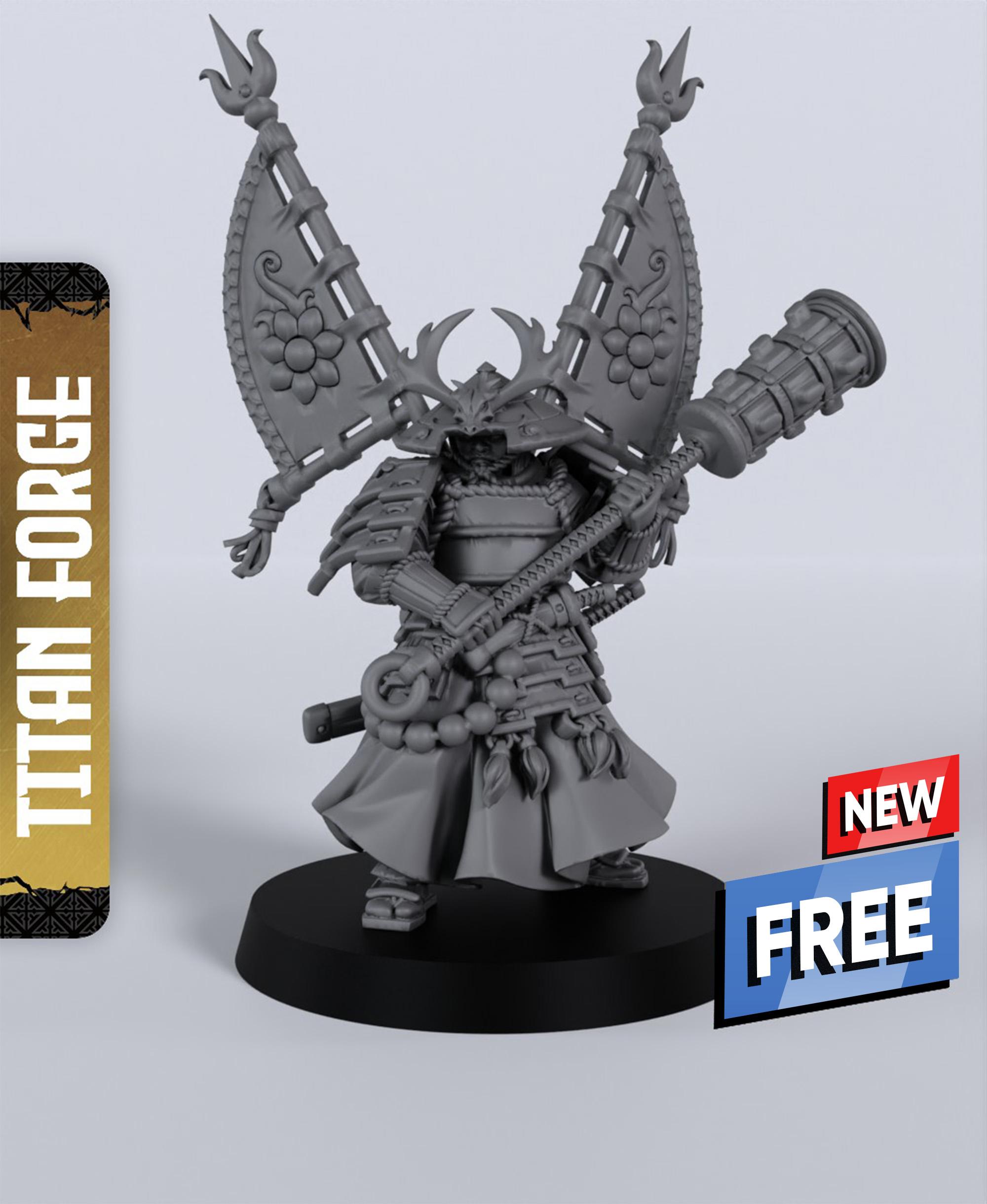 General of Dragon Empire - With Free Dragon Warhammer - 5e DnD Inspired for RPG and Wargamers 3d model