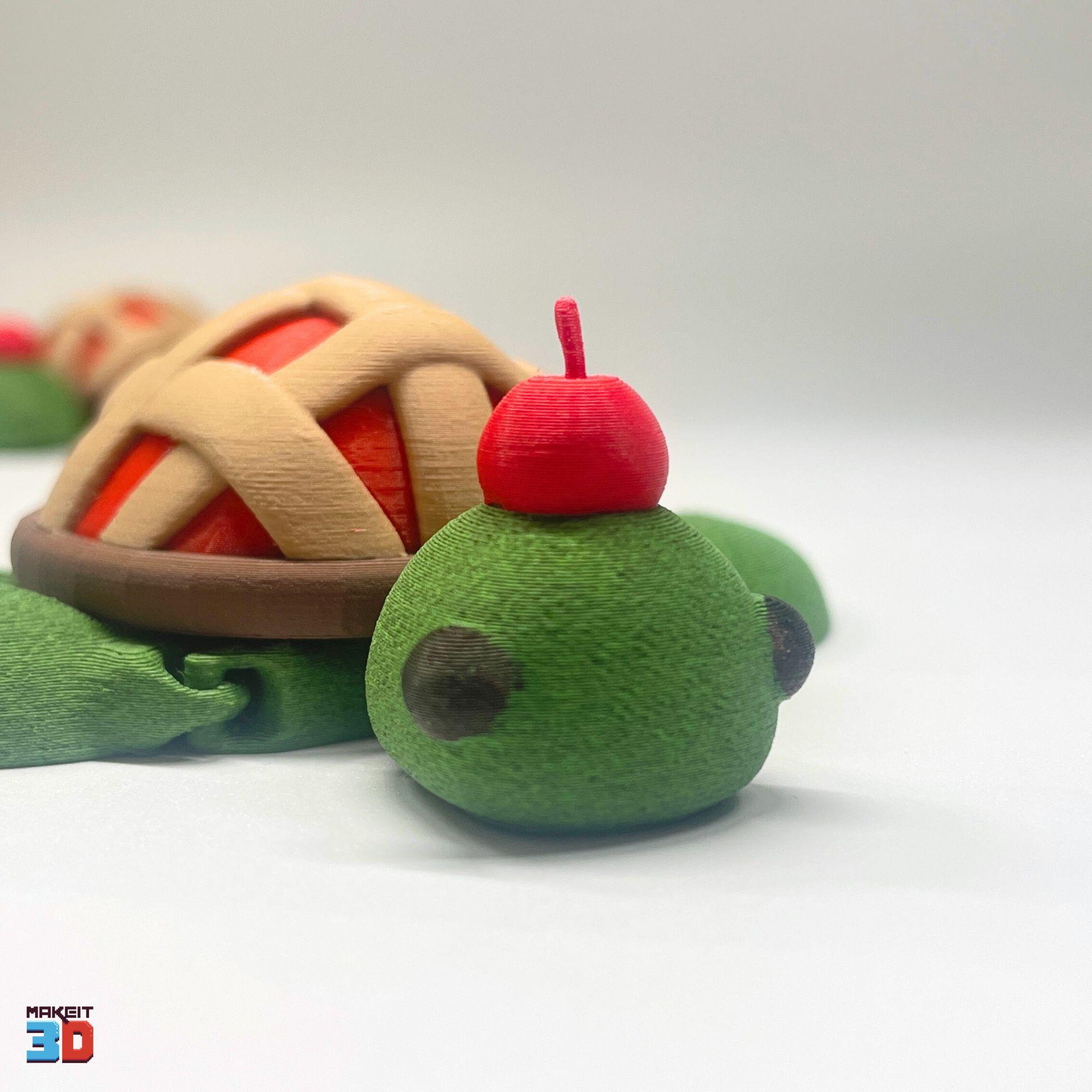 3D Printable Flexi Pie Turtle 3d model