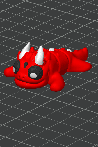 Flexi Baby Dragon (No Supports) 3d model