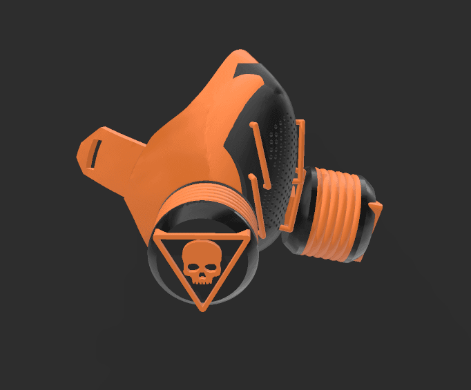 gas mask v2 3d model