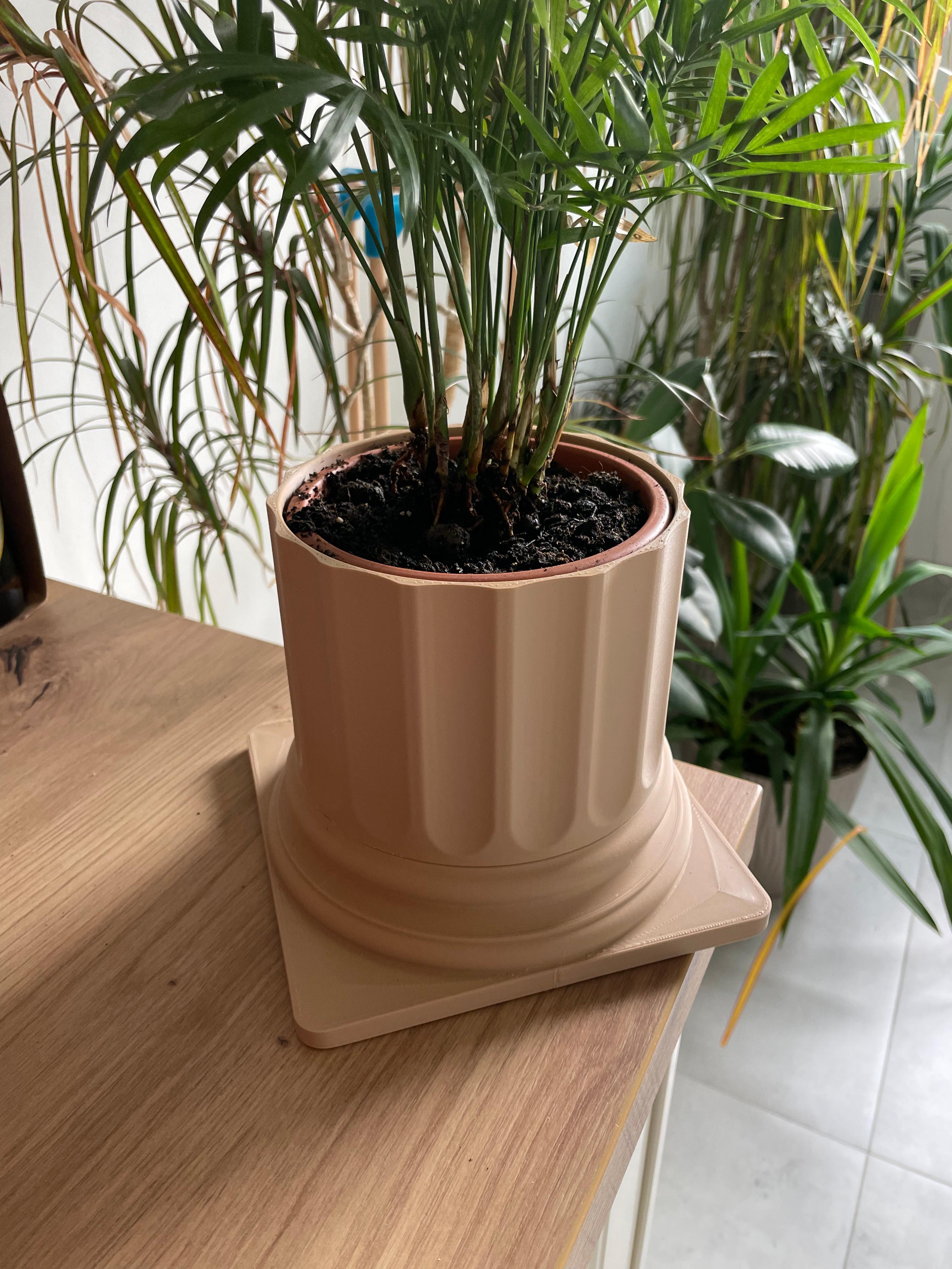 IONIC COLUMN TWIST-OFF PLANTER 3d model