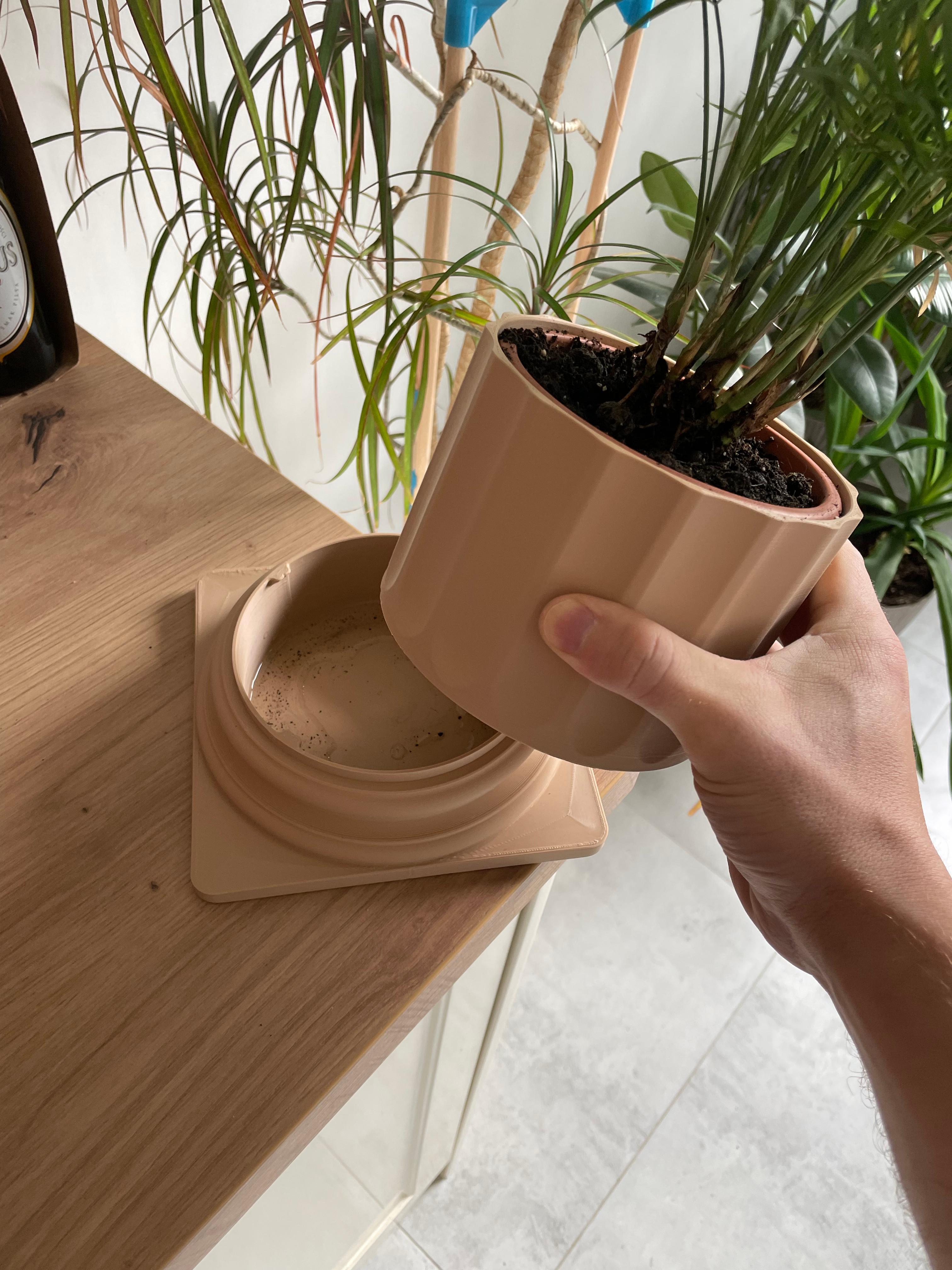 IONIC COLUMN TWIST-OFF PLANTER 3d model