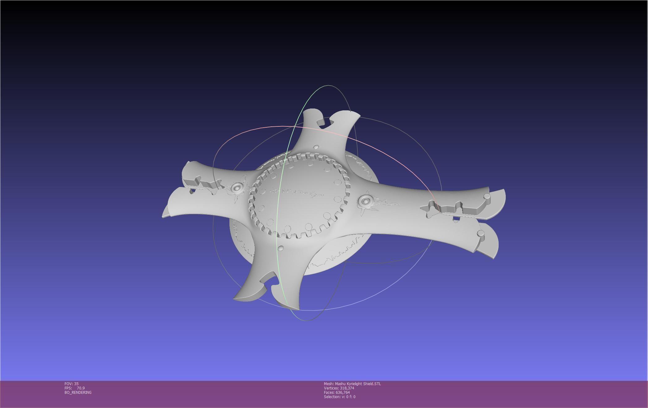Mashu Kyrielight Shield 3D Printable Assembly 3d model