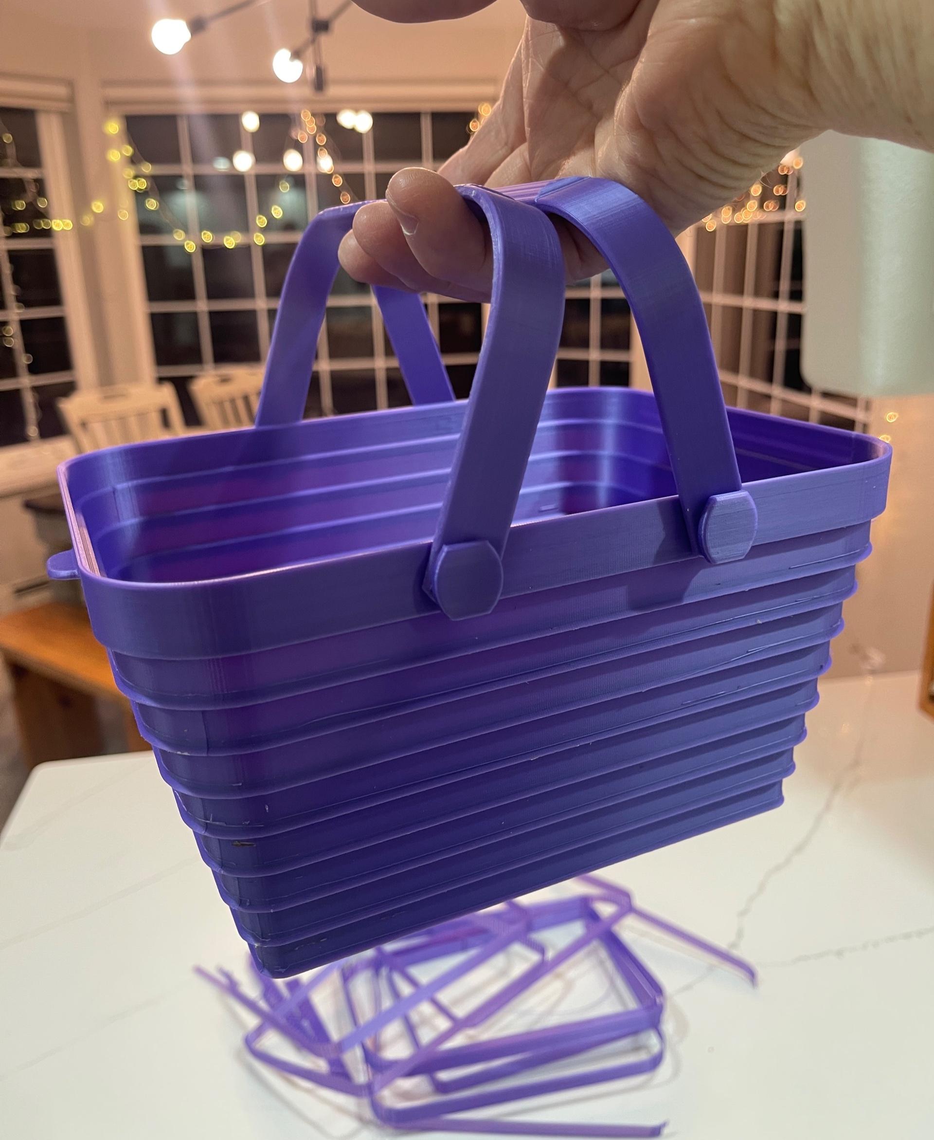 Collapsible Picnic Basket.stl - Finished product! - 3d model