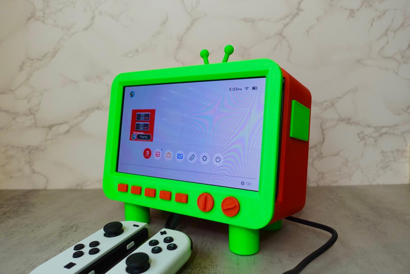 Mini TV Nintendo Switch Screen Display (OLED/Original) 3d model