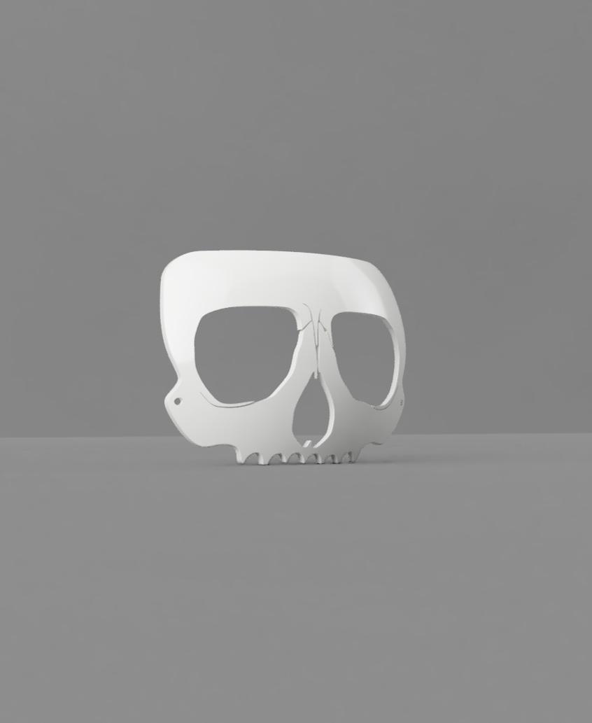 Skull Mask - HalloweenWearable 3d model