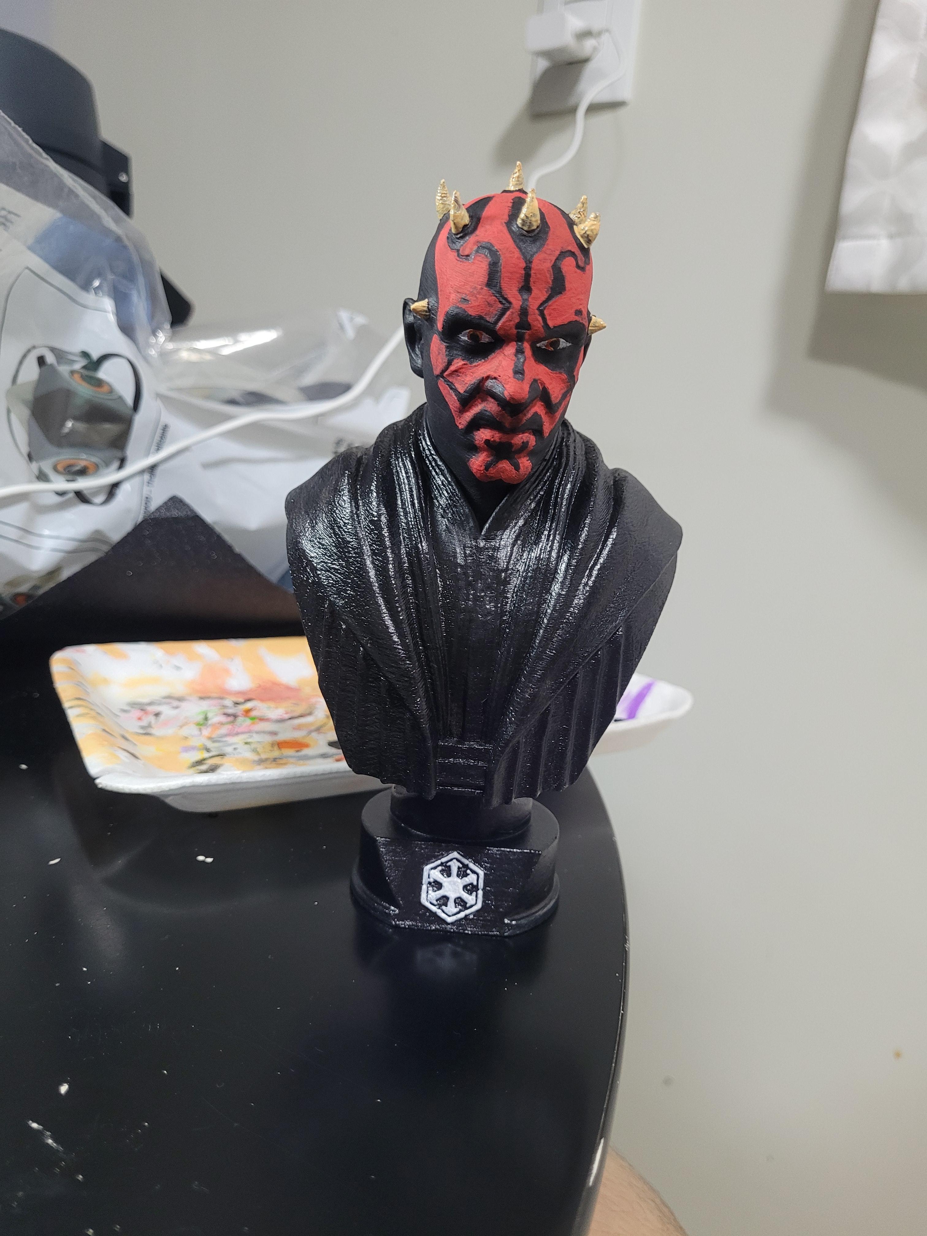 Darth Maul bust (Pre-Supported) 3d model