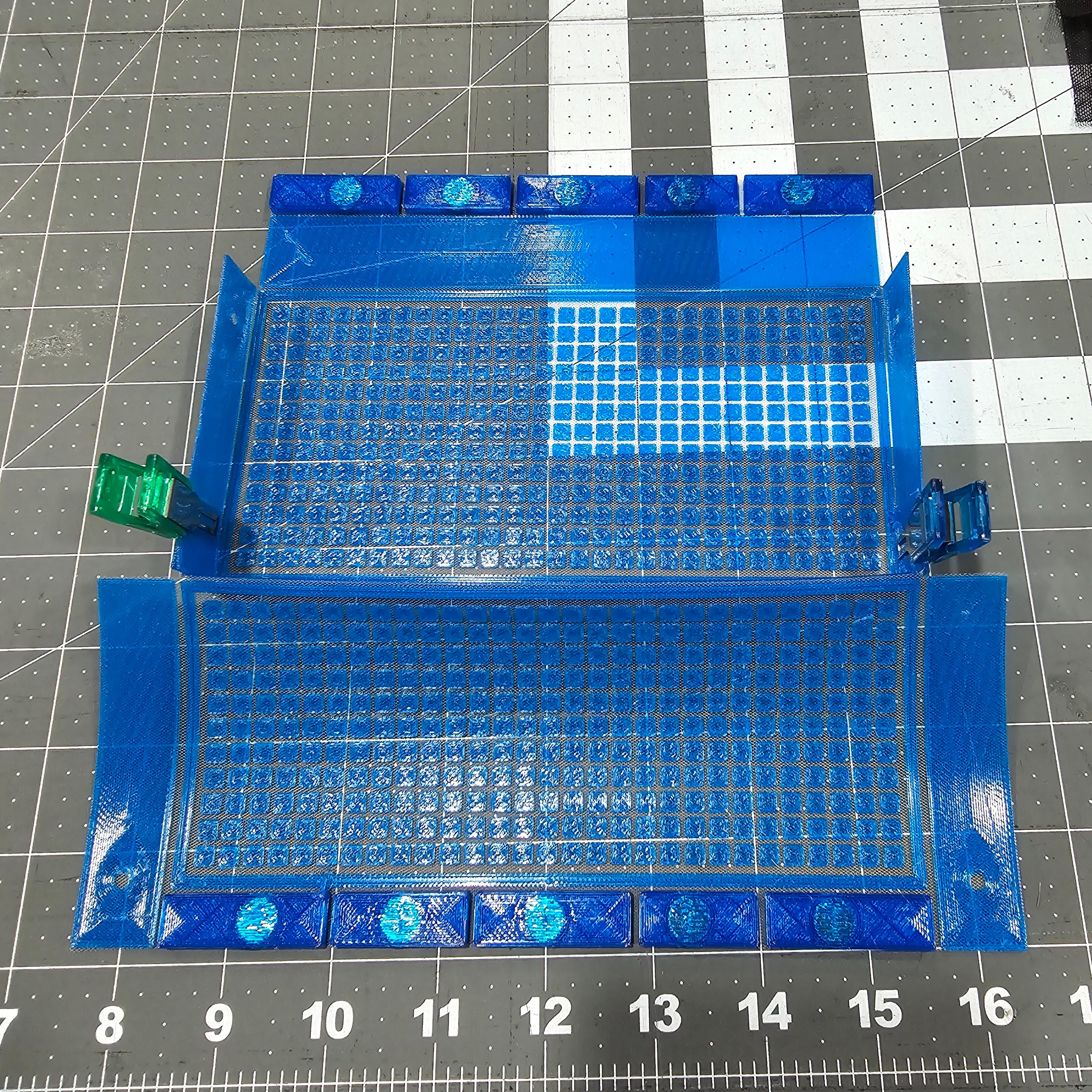 Large Square grid clutch  3d model