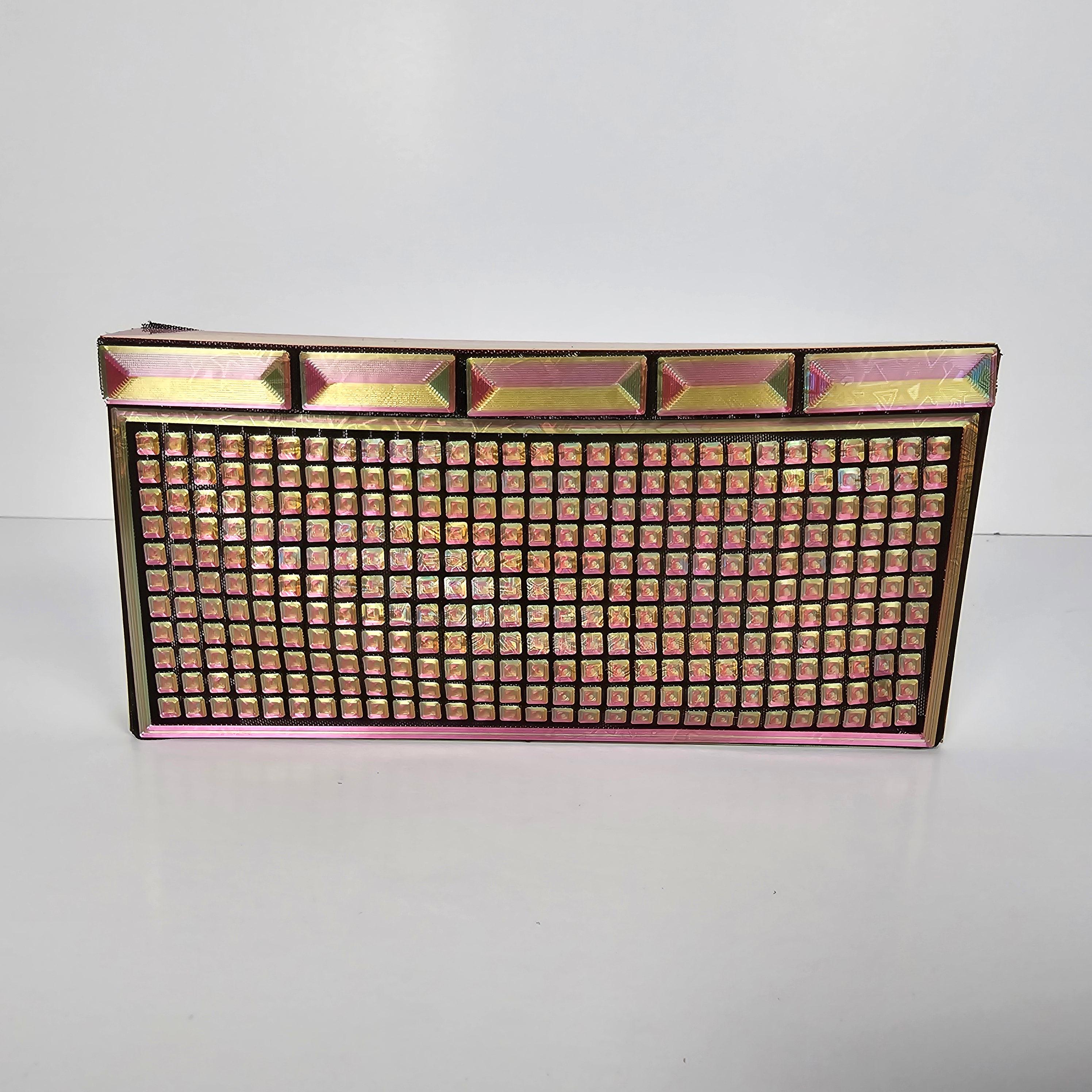 Large Square grid clutch  3d model