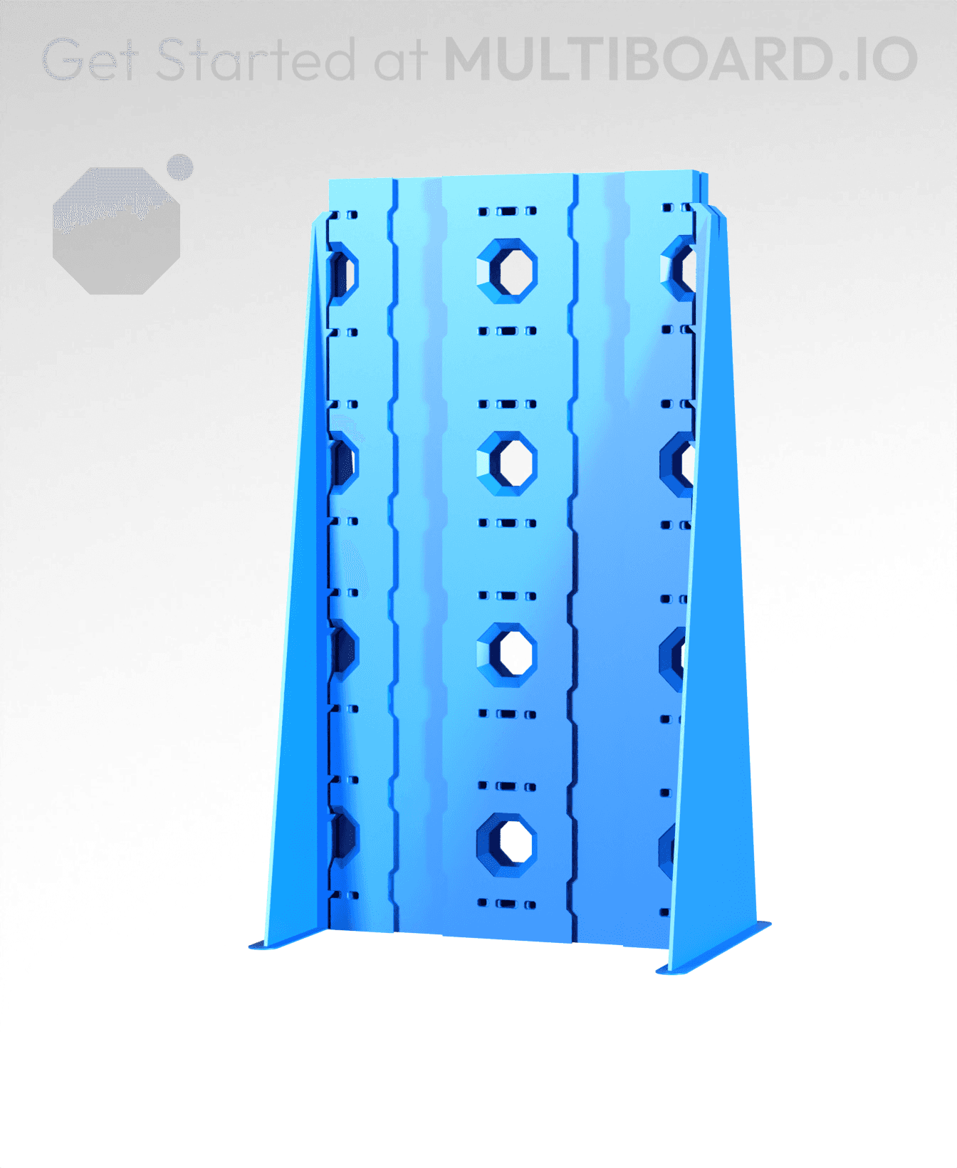 2x4 - 2x Stack - Double-Sided Multipoint Plate 3d model