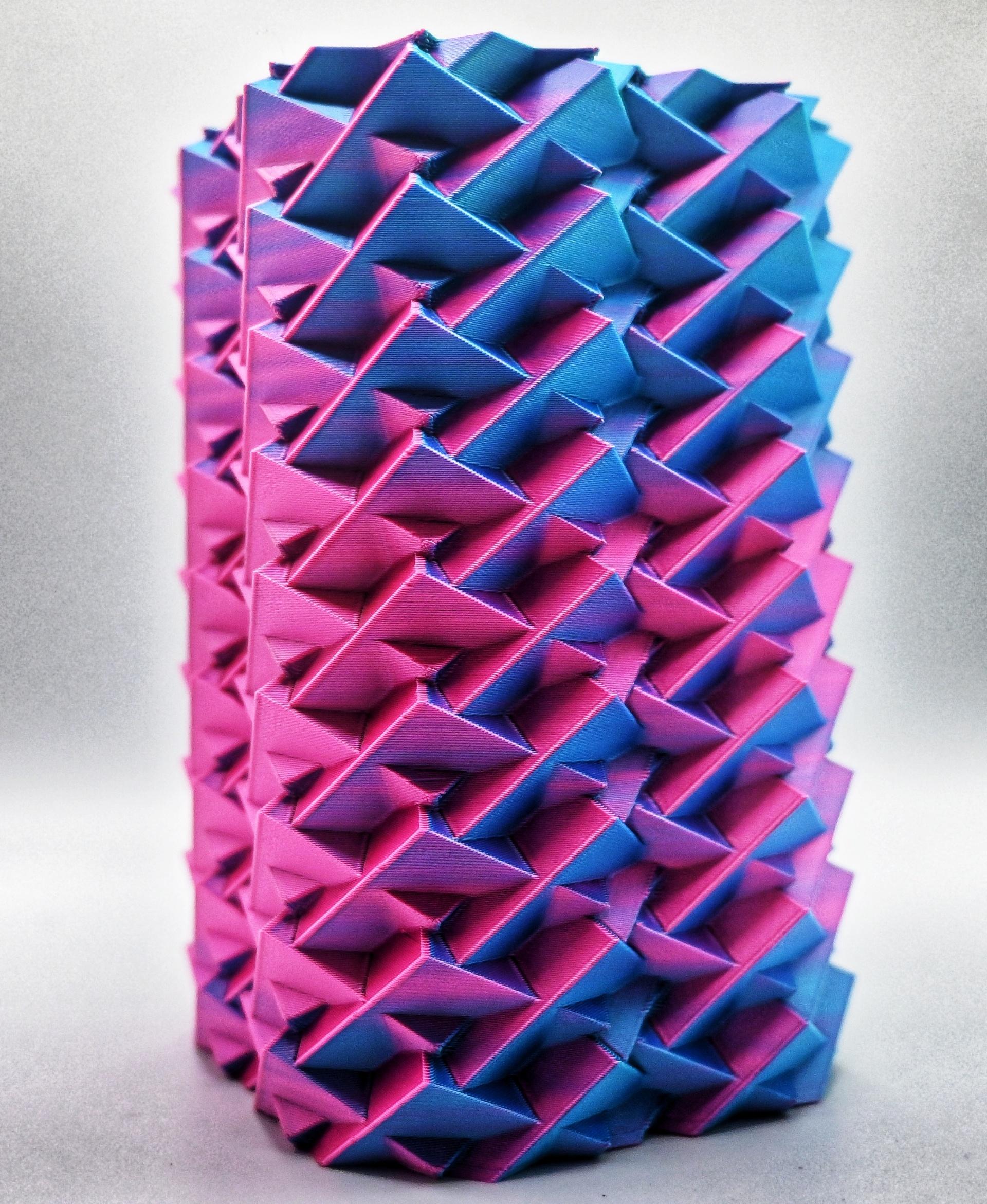 Cube Orgy Vase v3 - Some Cube-on-Cube-on-Cube sction - 3d model