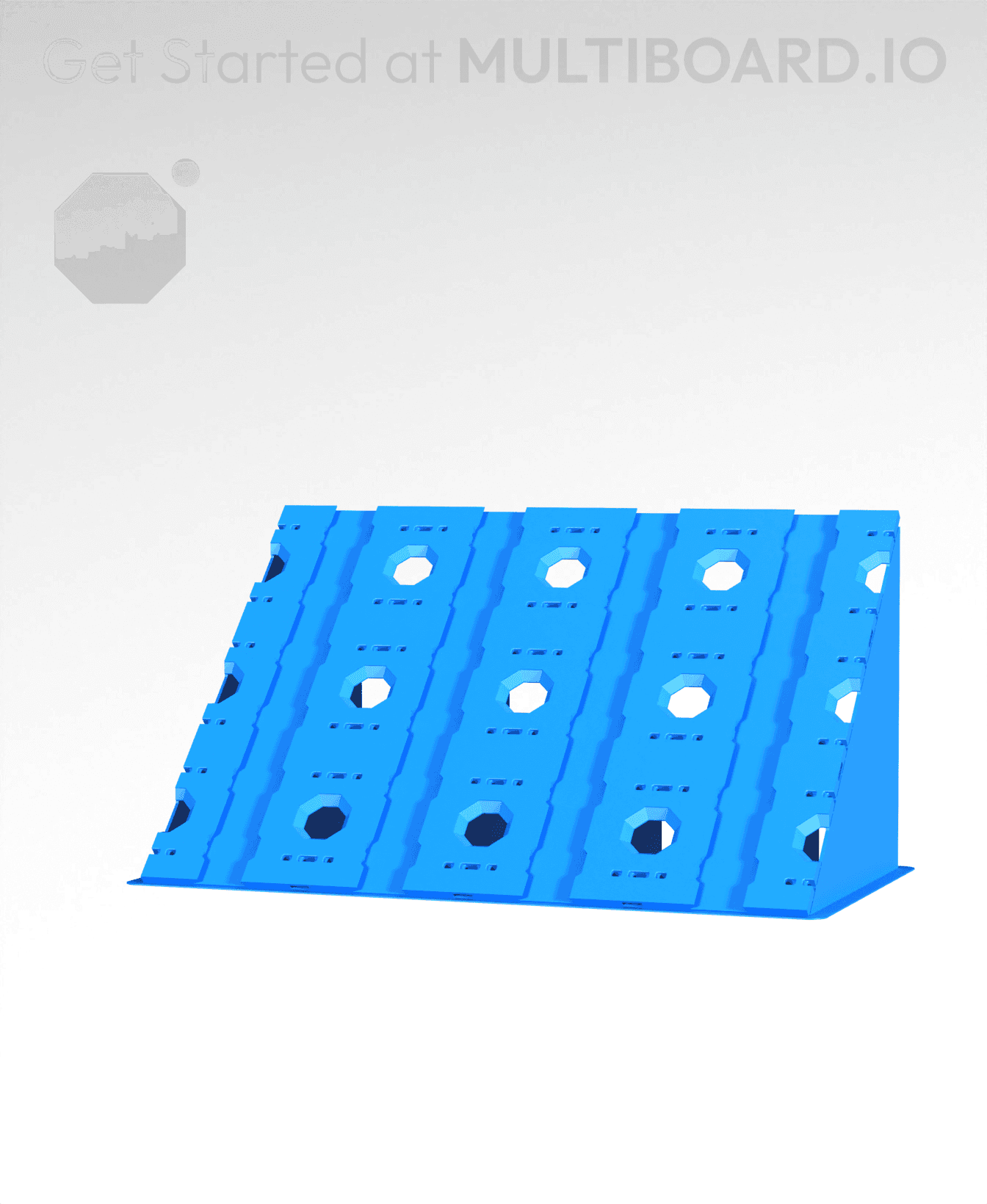 4x3 - Single-Sided Multipoint Plate 3d model